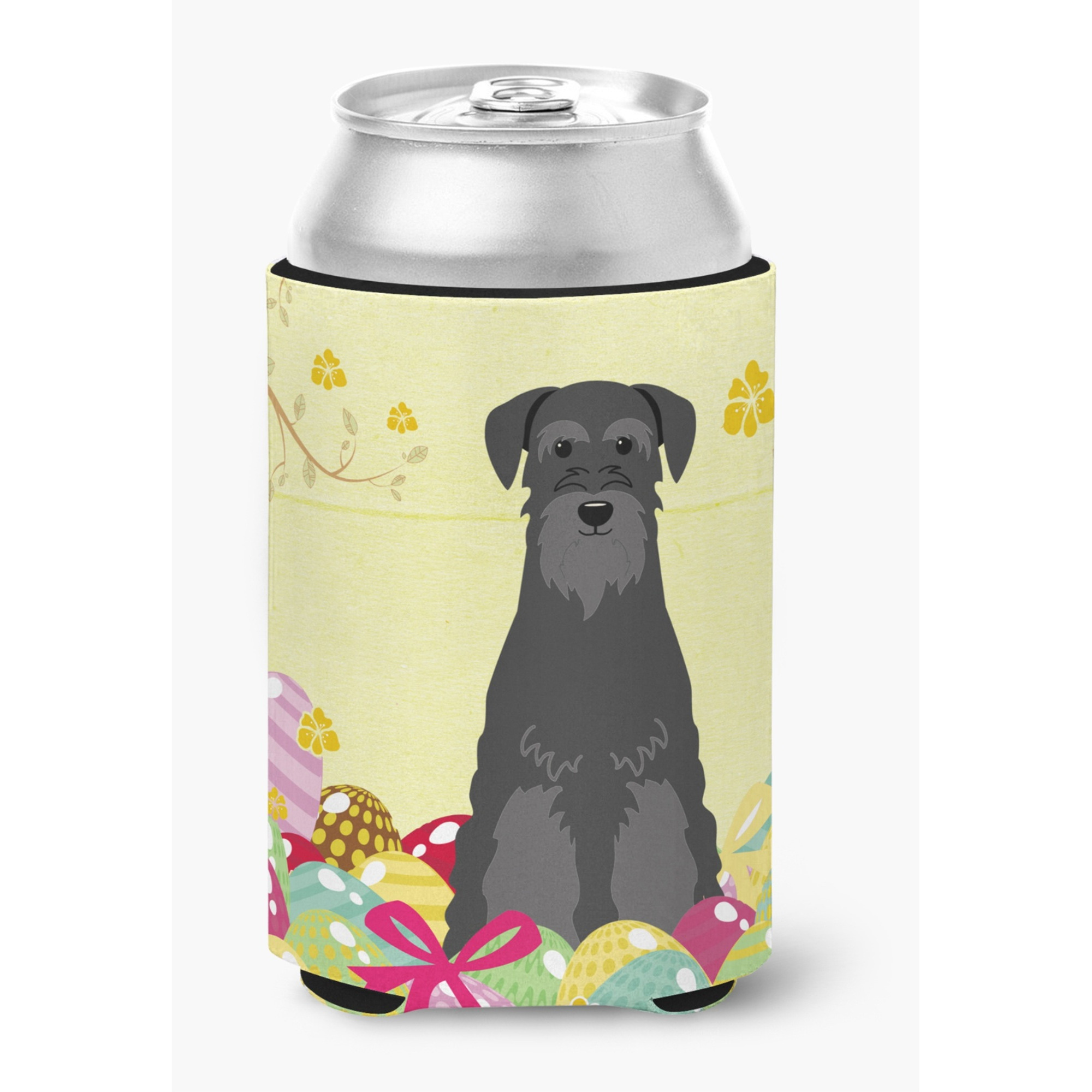 &quotCaroline's Treasures Easter Eggs Standard Schnauzer black Can or Bottle Hugger, Can Hugger, Multicolor"