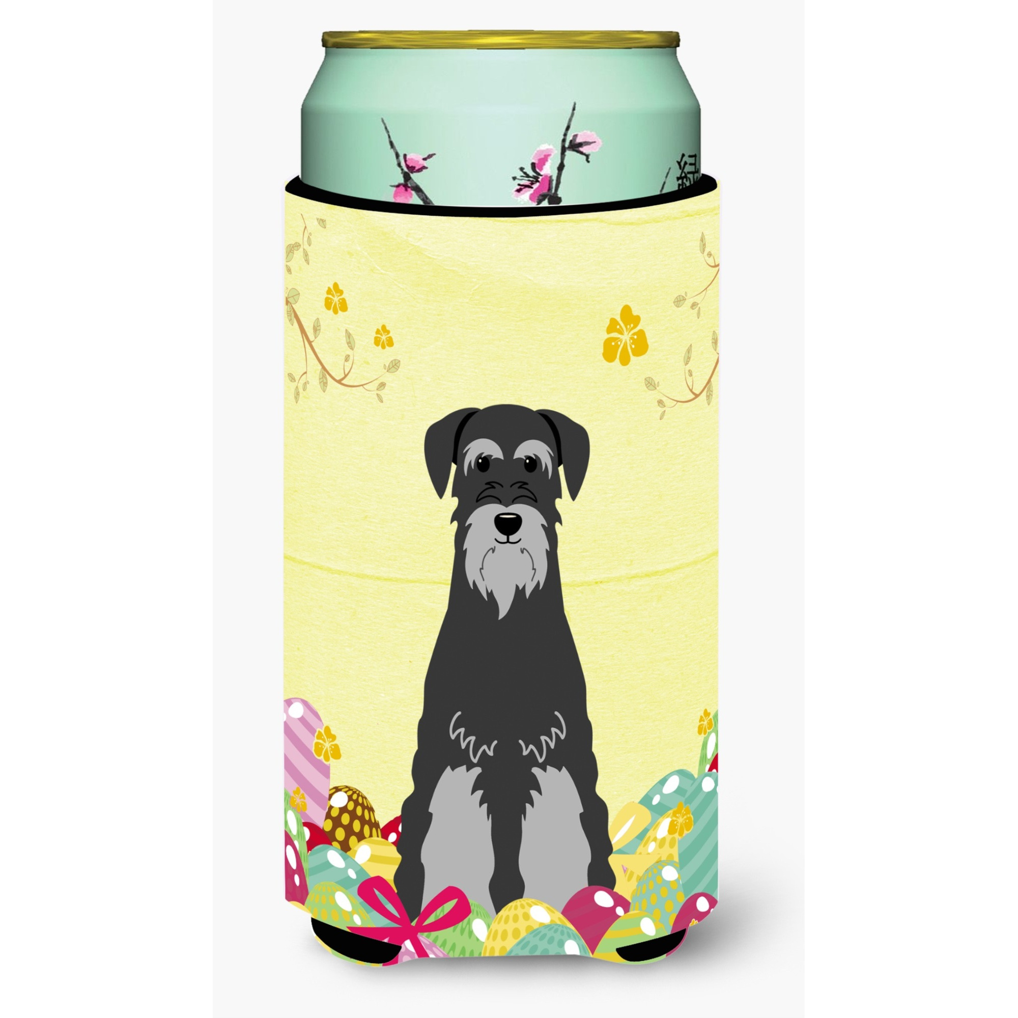 &quotCaroline's Treasures Easter Schnauzer black Grey Tall Boy Beverage Insulator Hugger, Multicolor"