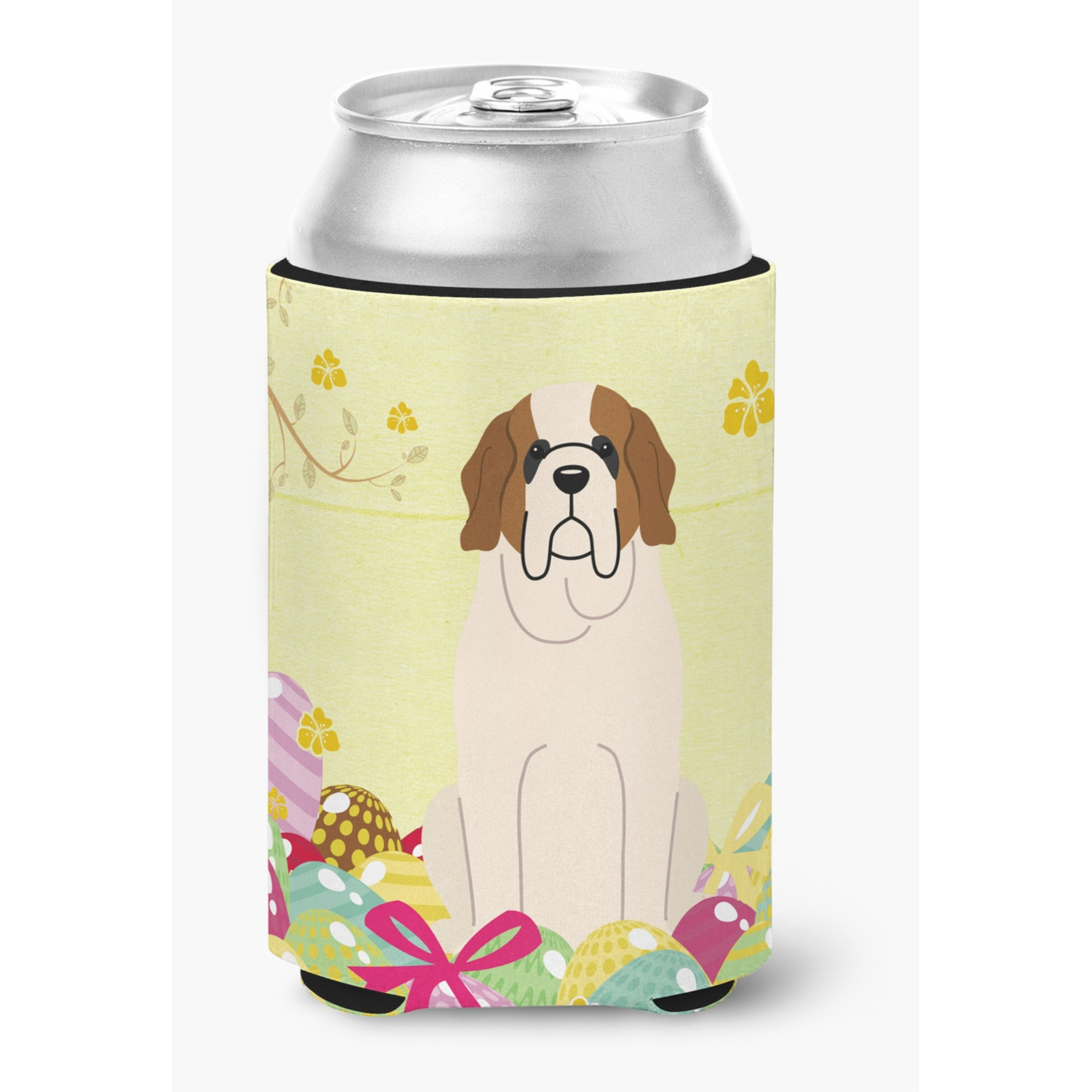 &quotCaroline's Treasures Easter Eggs Saint Bernard Can or Bottle Hugger, Can Hugger, Multicolor"
