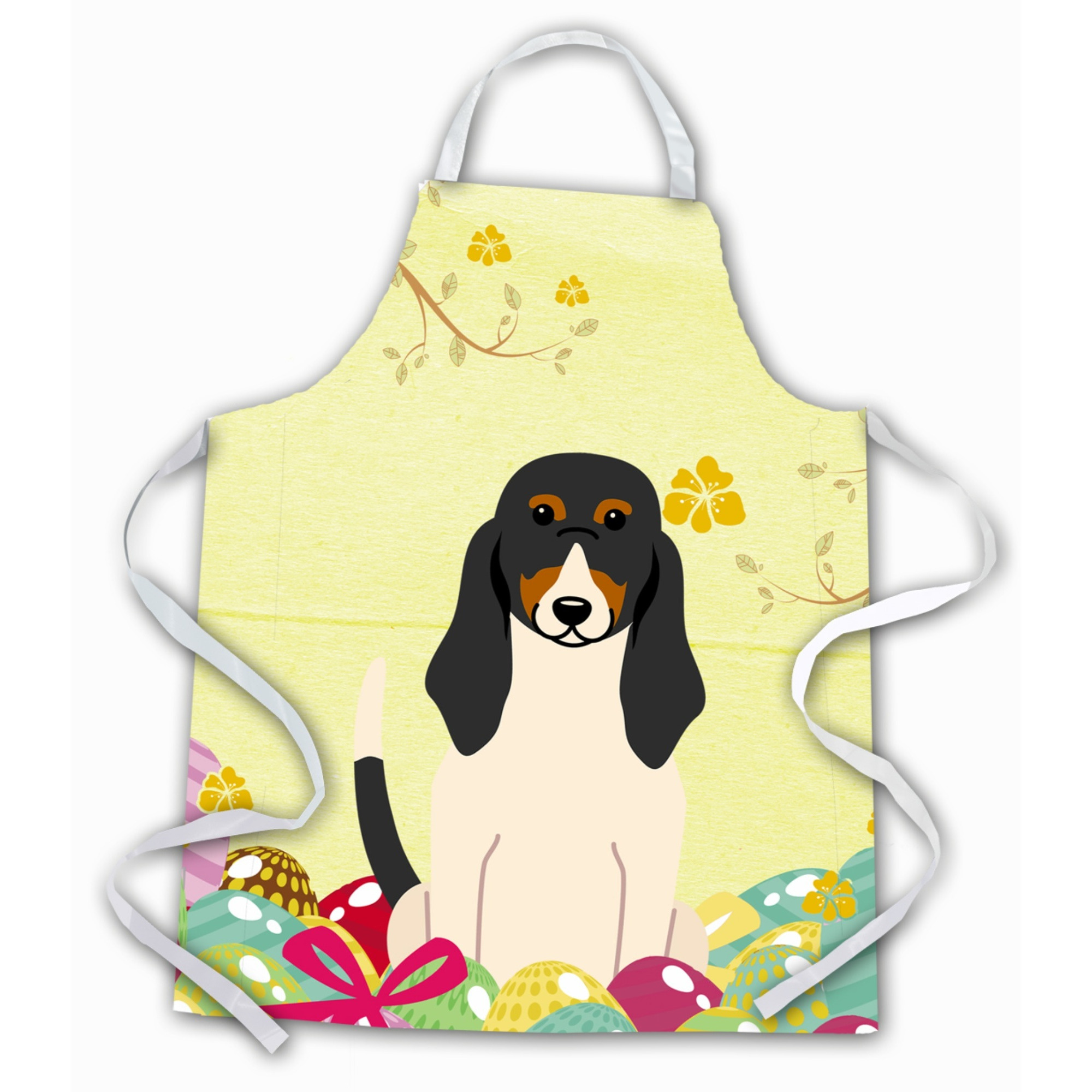 &quotCaroline's Treasures Easter Eggs Swiss Hound Apron, Large, Multicolor"