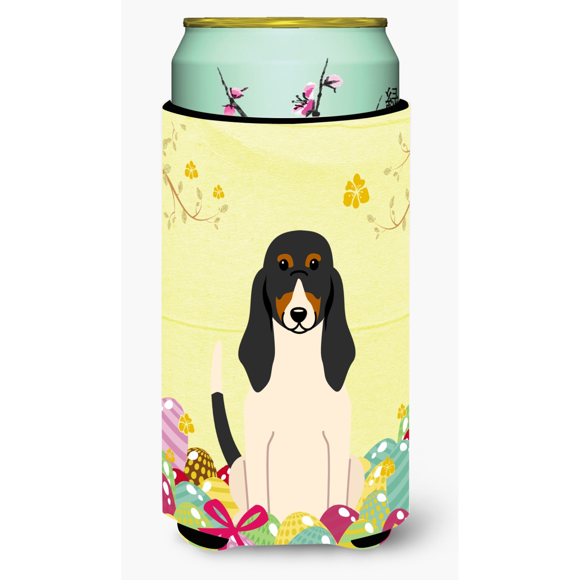 &quotCaroline's Treasures Easter Eggs Swiss Hound Tall Boy Beverage Insulator Hugger, Multicolor"