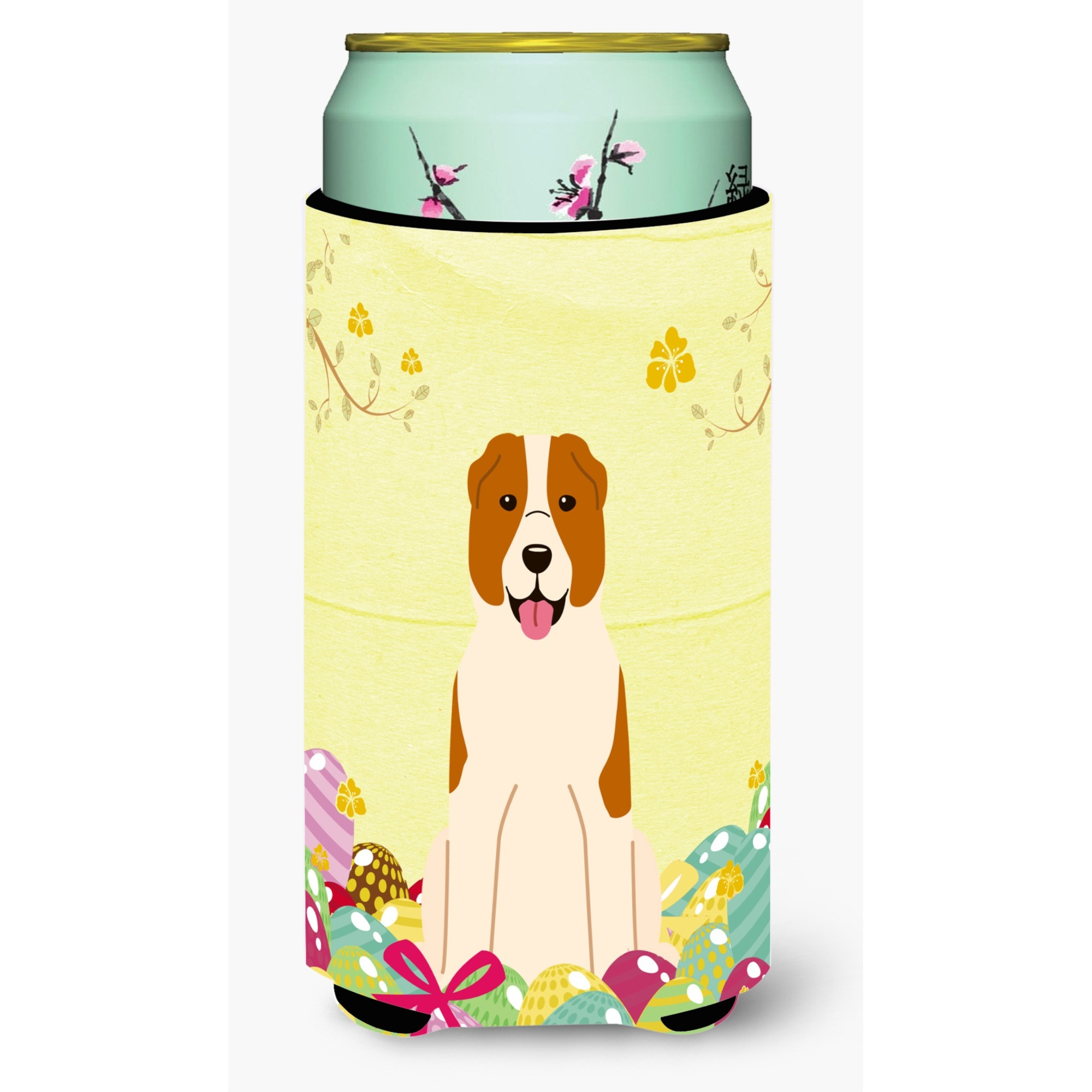 &quotCaroline's Treasures Easter Central Asian Shepherd Dog Tall Boy Beverage Insulator Hugger, Multicolor"