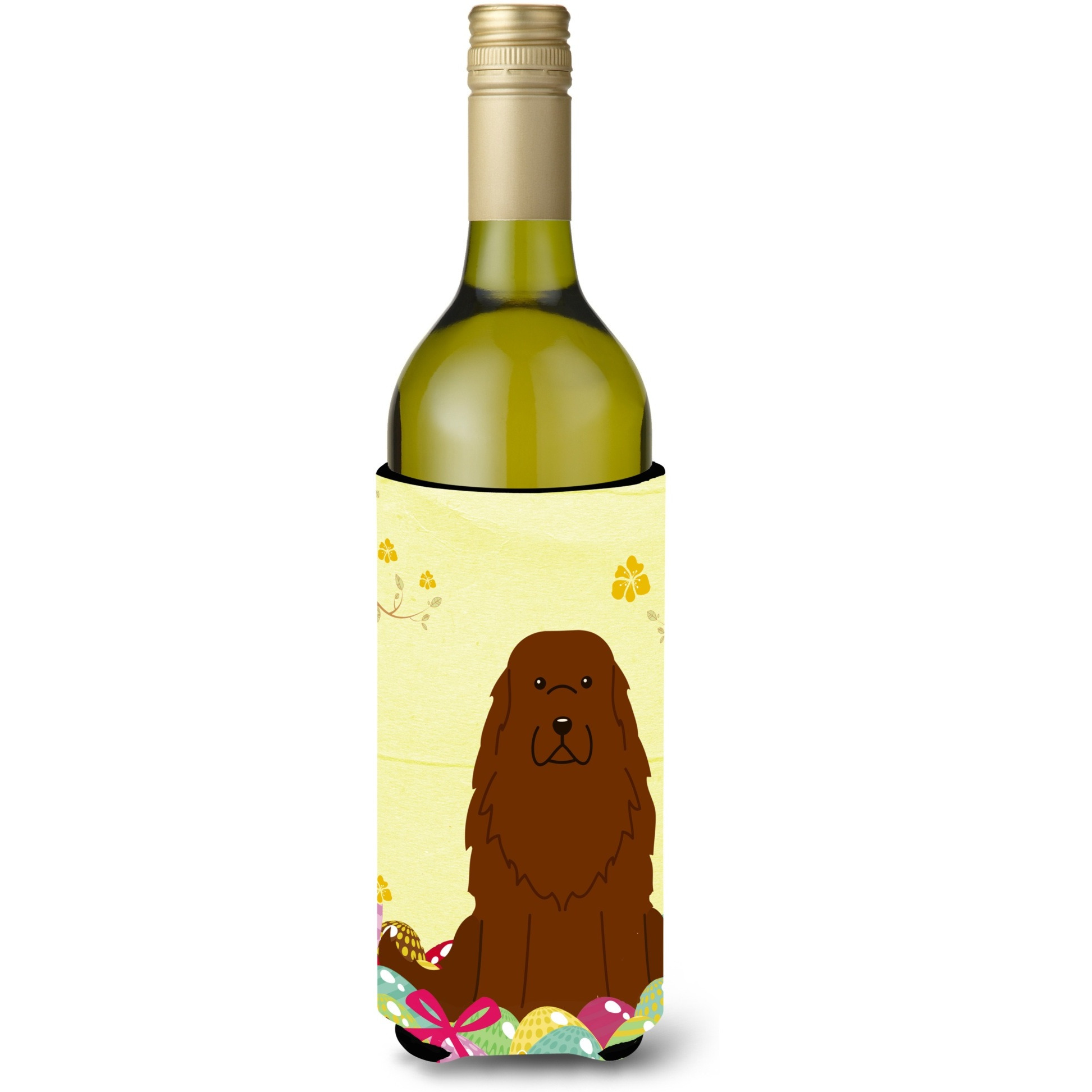 &quotCaroline's Treasures BB6050LITERK Easter Caucasian Shepherd Dog Wine Bottle Beverage Insulator Hugger, 750ml, Multicolor"