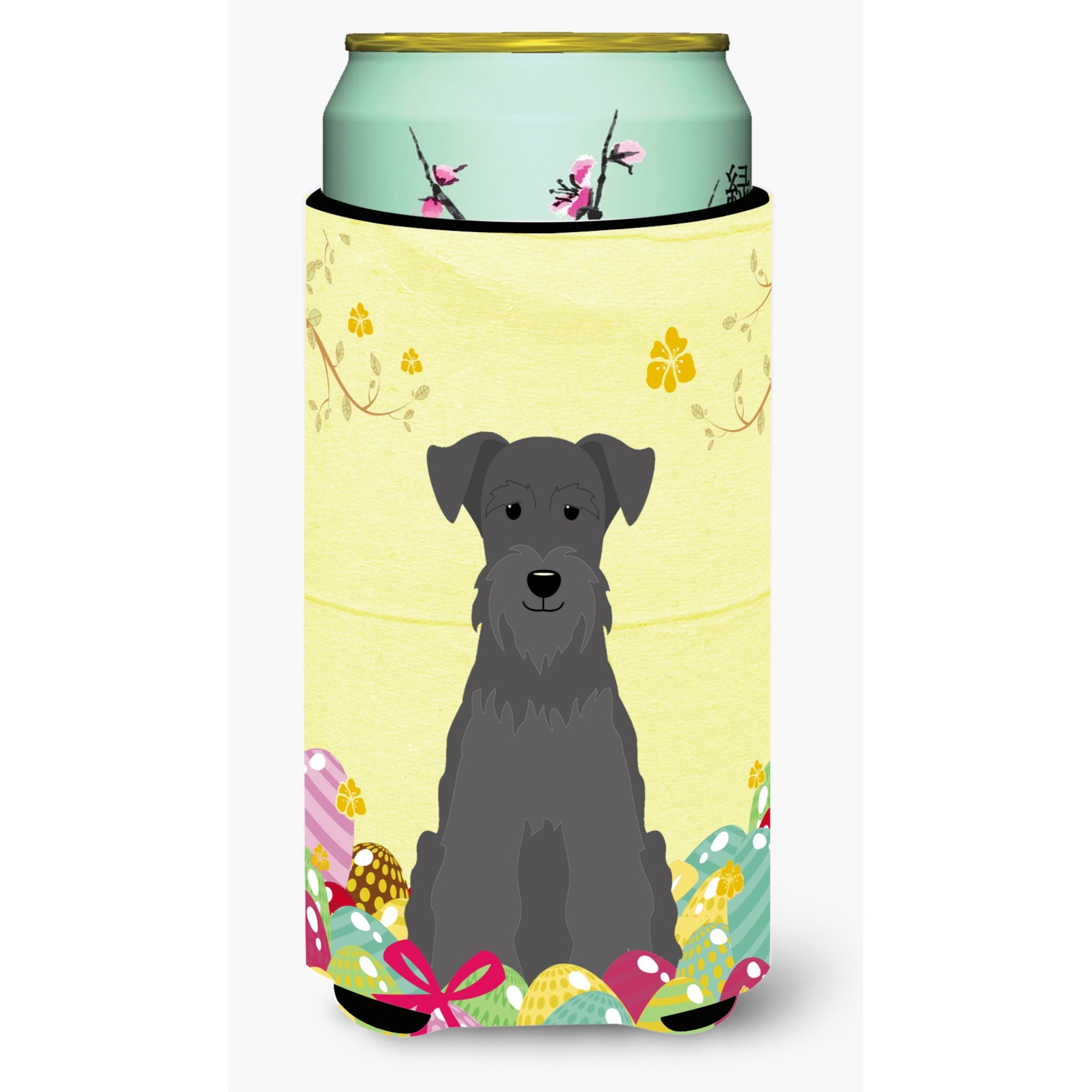 &quotCaroline's Treasures Easter Miniature Schanuzer black Tall Boy Beverage Insulator Hugger, Multicolor"