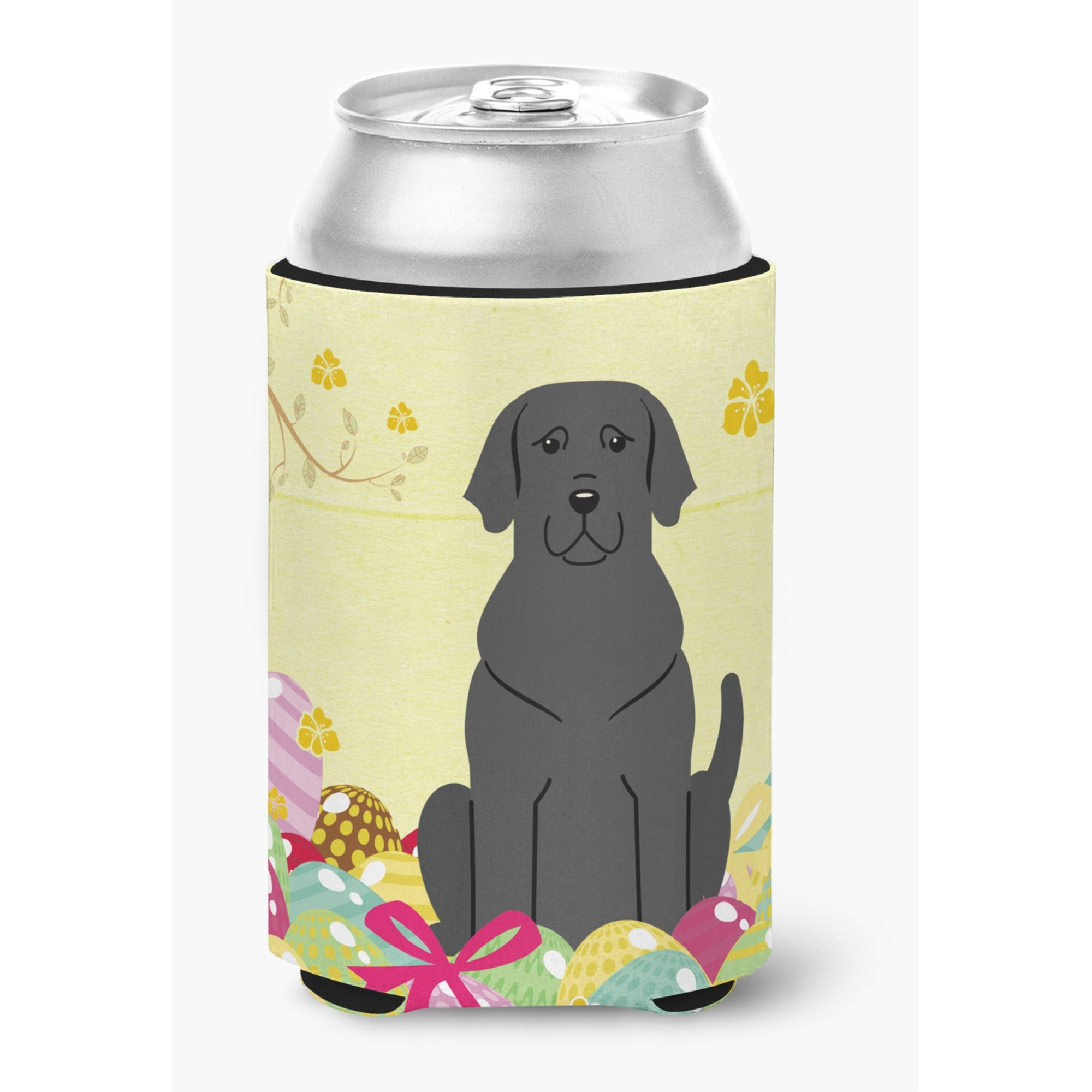 &quotCaroline's Treasures Easter Eggs black Labrador Can or Bottle Hugger, Can Hugger, Multicolor"