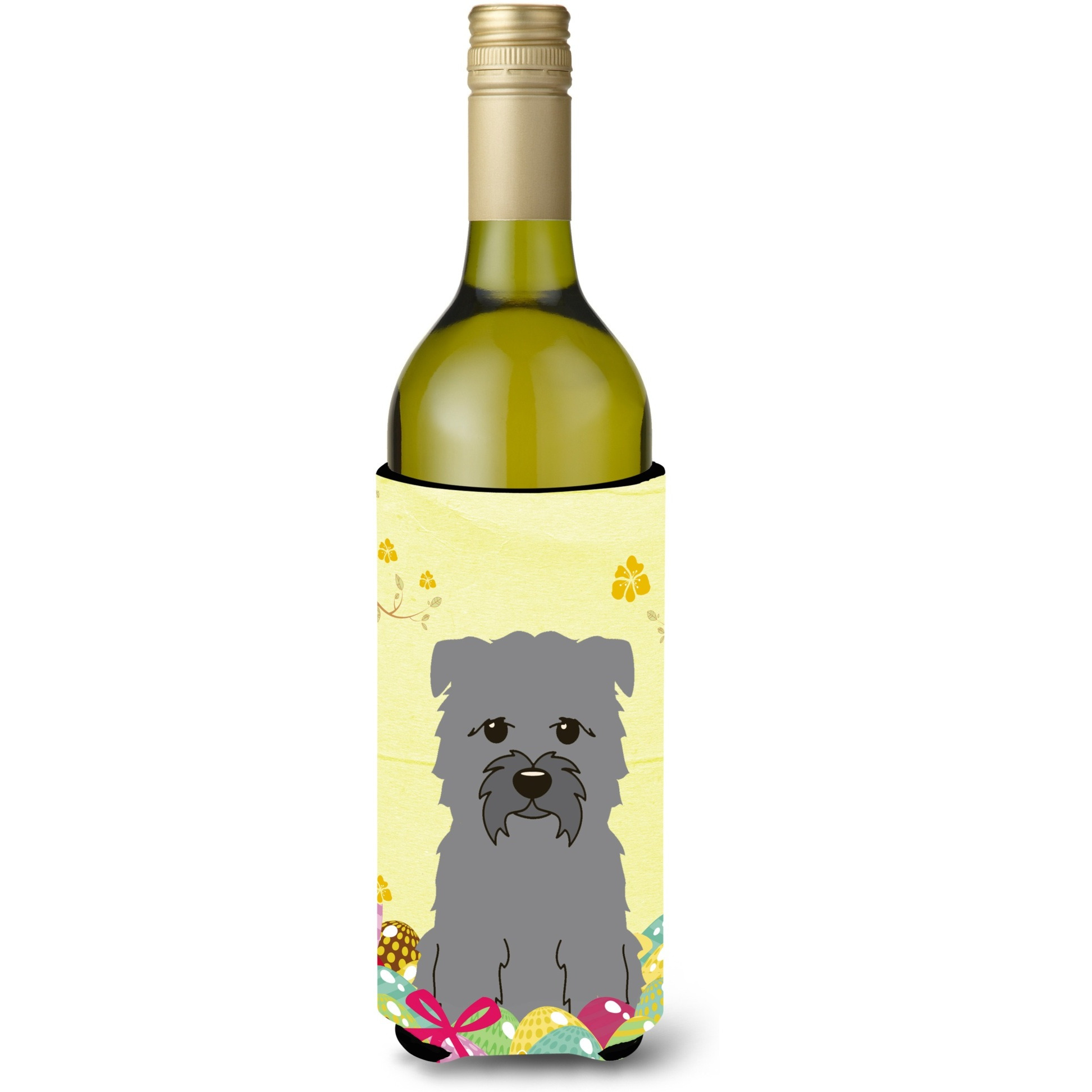 &quotCaroline's Treasures BB6059LITERK Easter Eggs Glen of Imal Grey Wine Bottle Beverage Insulator Hugger, 750ml, Multicolor"
