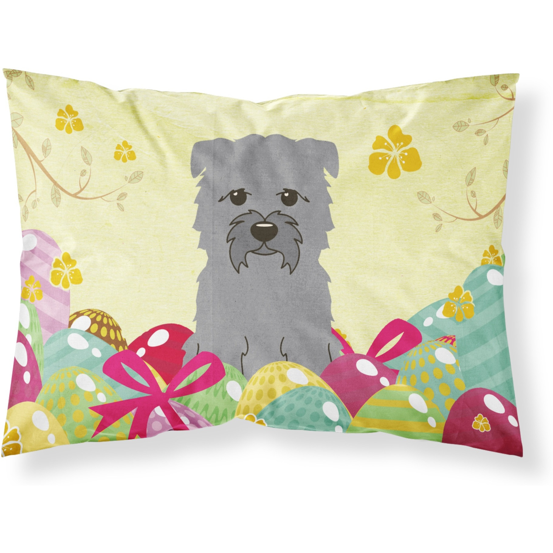 Easter Eggs Glen of Imal Grey Fabric Standard Pillowcase