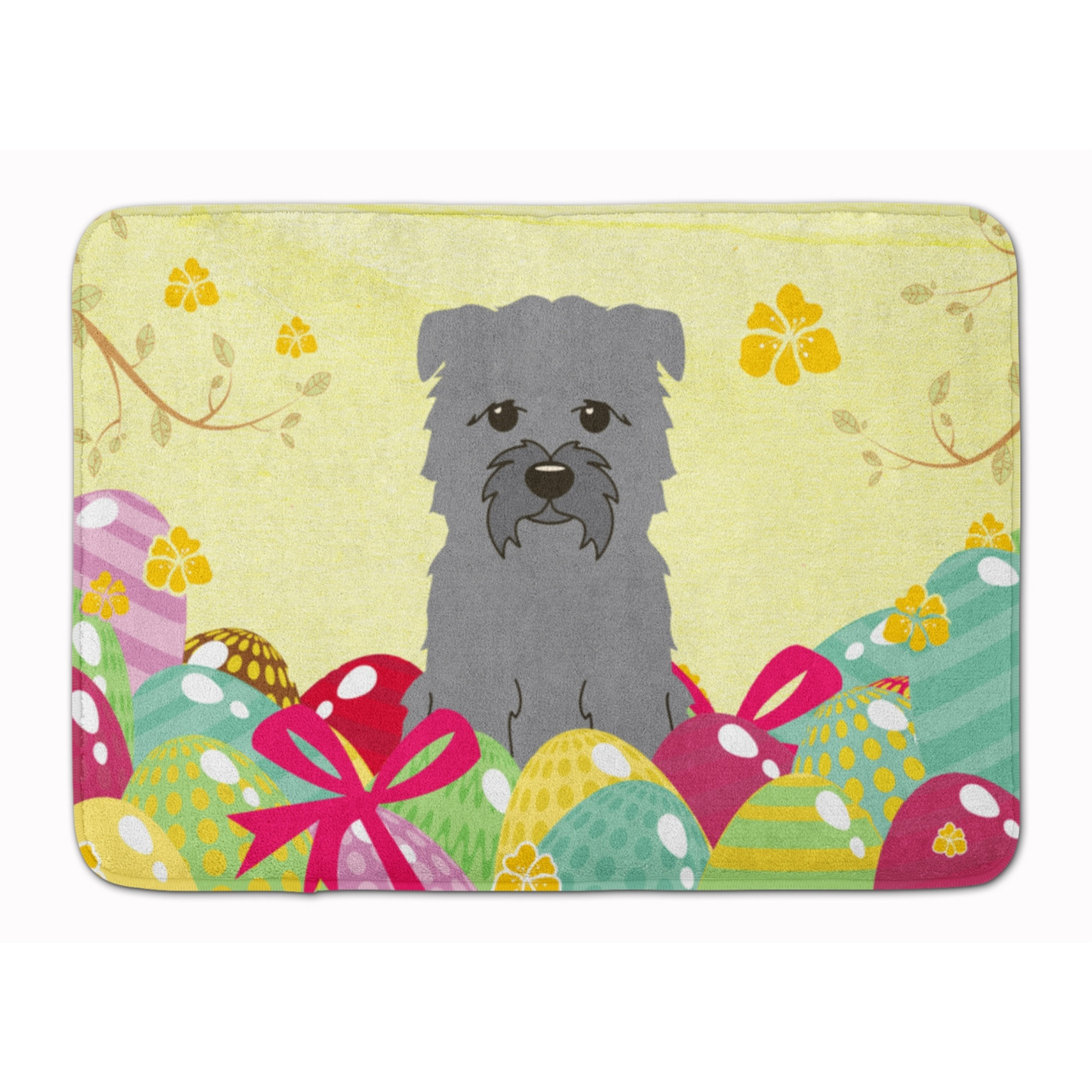 &quotCaroline's Treasures Easter Eggs Glen of Imal Grey Machine Washable Memory Foam Mat doormats, Multicolor"