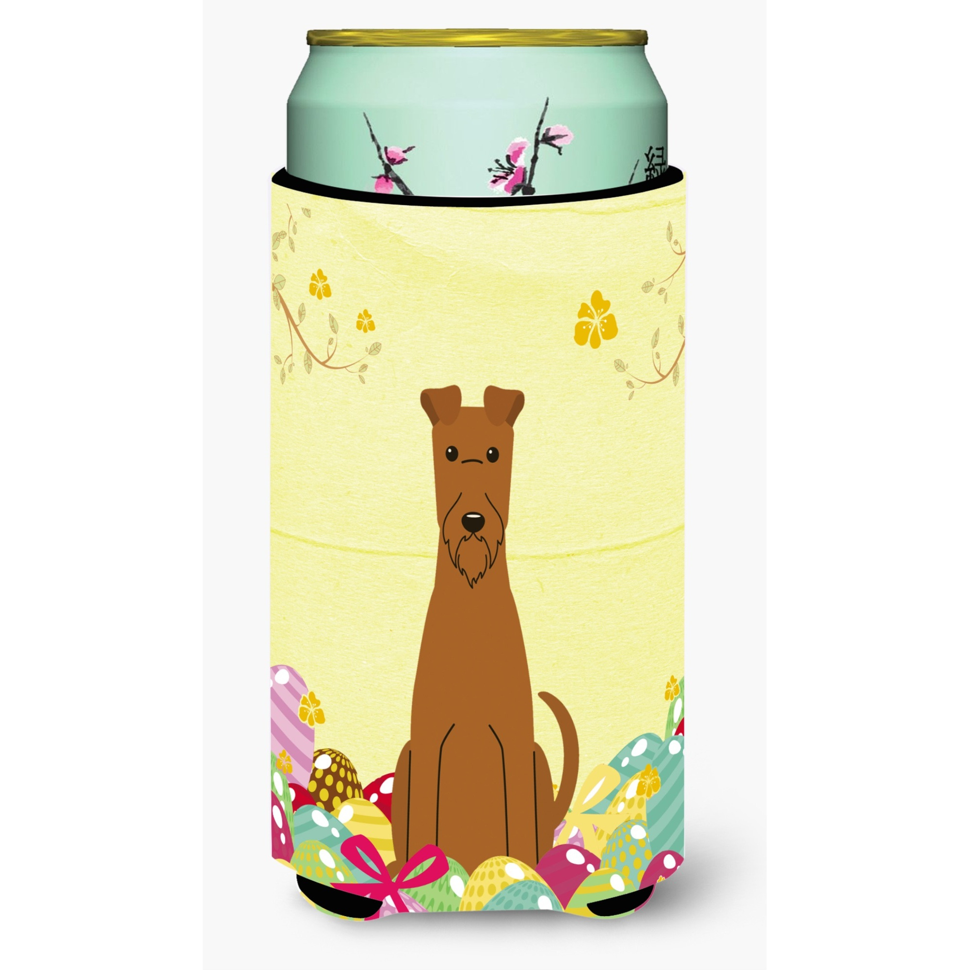 &quotCaroline's Treasures Easter Eggs Irish Terrier Tall Boy Beverage Insulator Hugger, Multicolor"