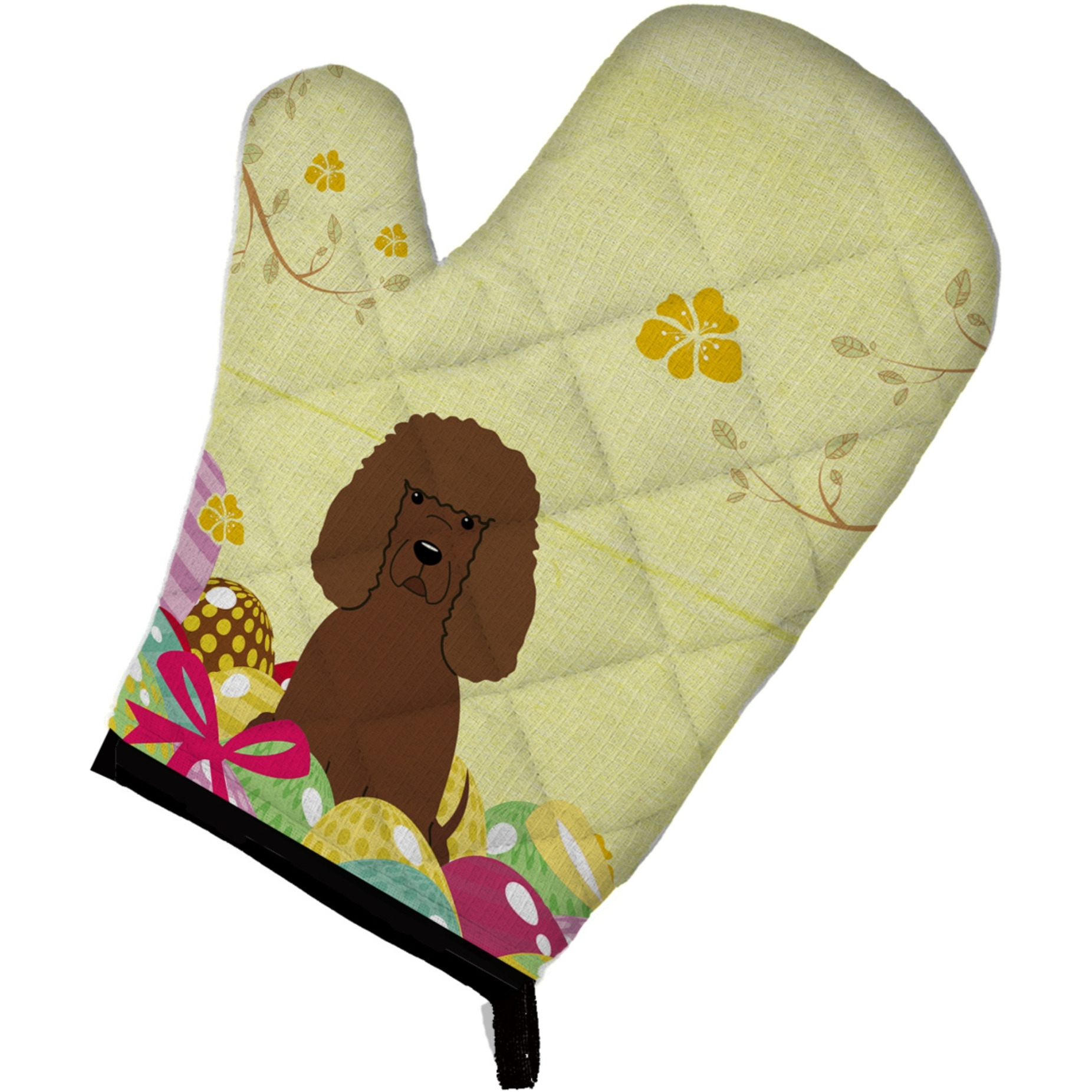 &quotCaroline's Treasures Easter Eggs Irish Water Spaniel Oven Mitt, Multicolor, 12"" x 8.5"""