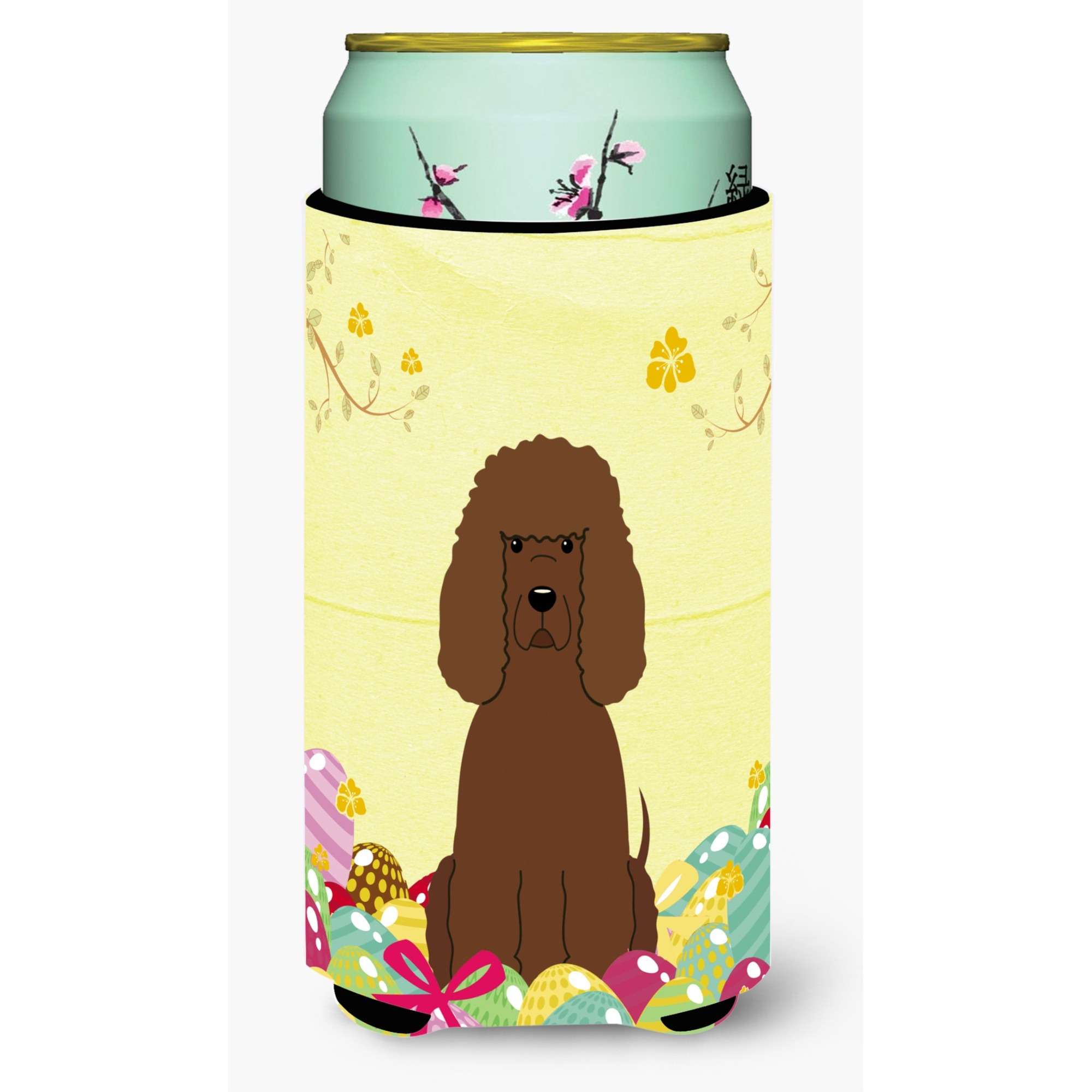 &quotCaroline's Treasures Easter Eggs Irish Water Spaniel Tall Boy Beverage Insulator Hugger, Multicolor"