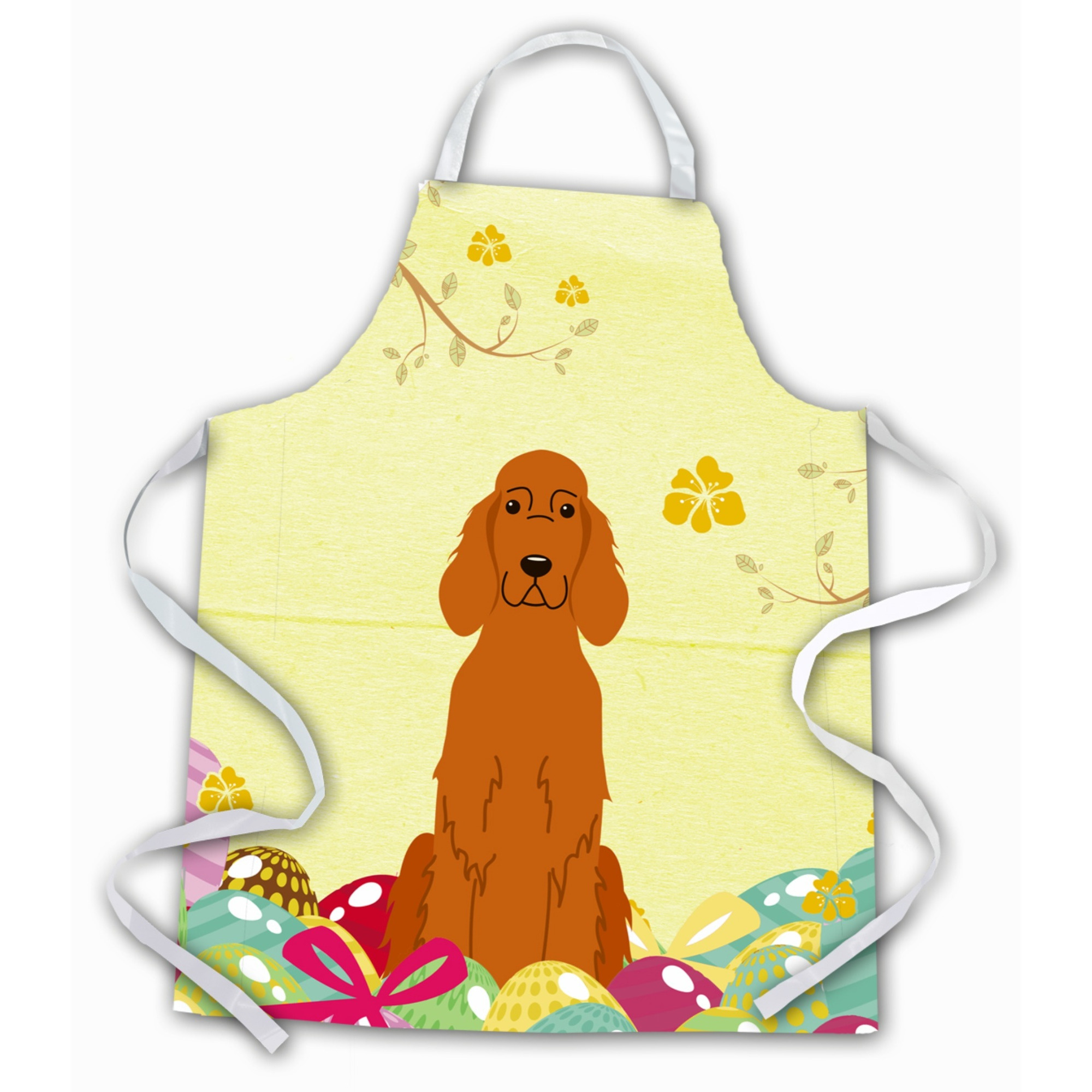 &quotCaroline's Treasures Easter Eggs Irish Setter Apron, Large, Multicolor"