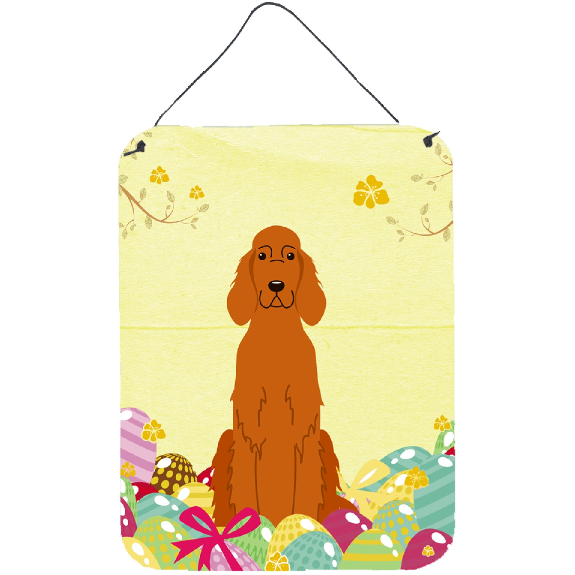 &quotCaroline's Treasures Easter Eggs Irish Setter Metal Print, 16 x 12, Multicolor"