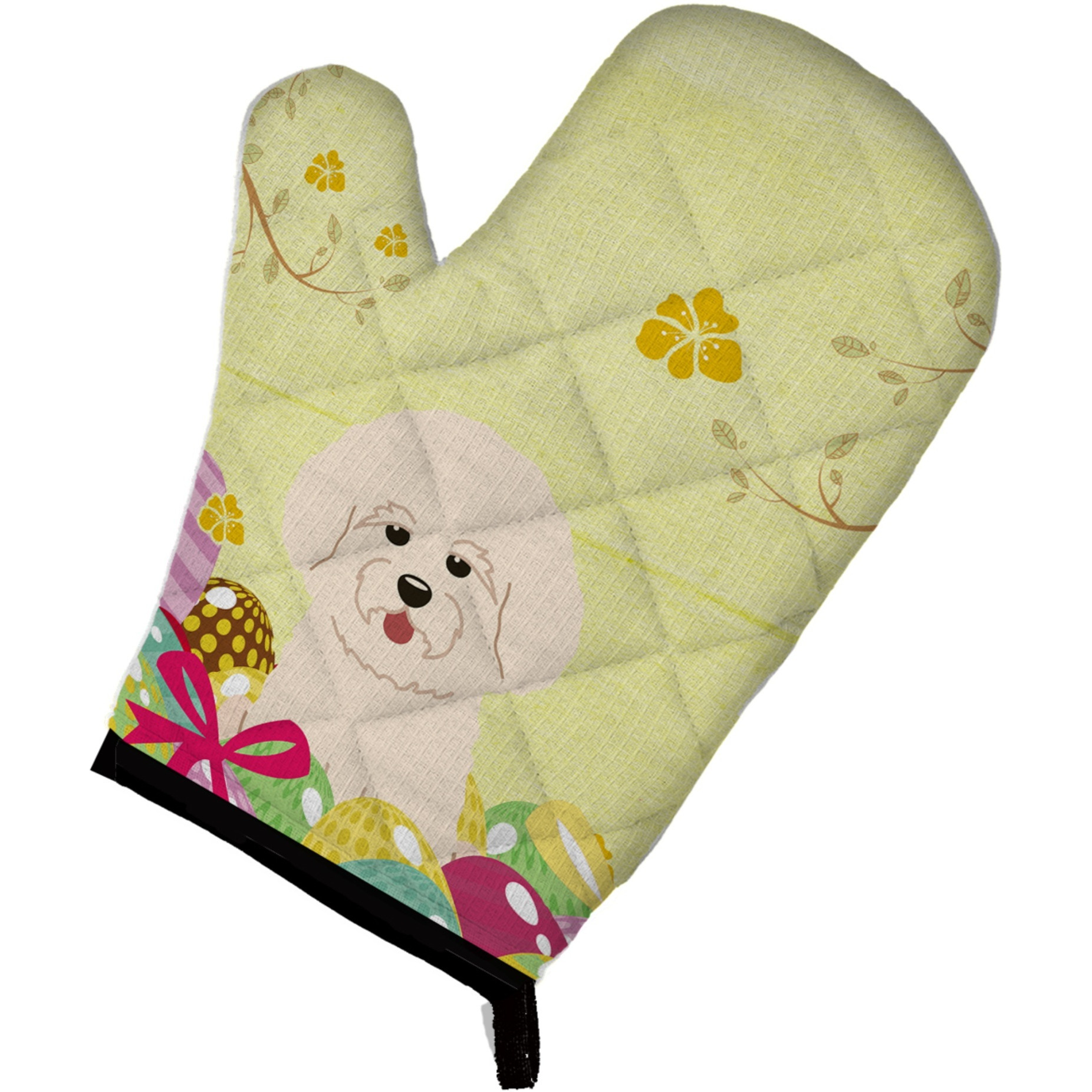 &quotCaroline's Treasures Easter Eggs Bichon Frise Oven Mitt, Multicolor, 12"" x 8.5"""