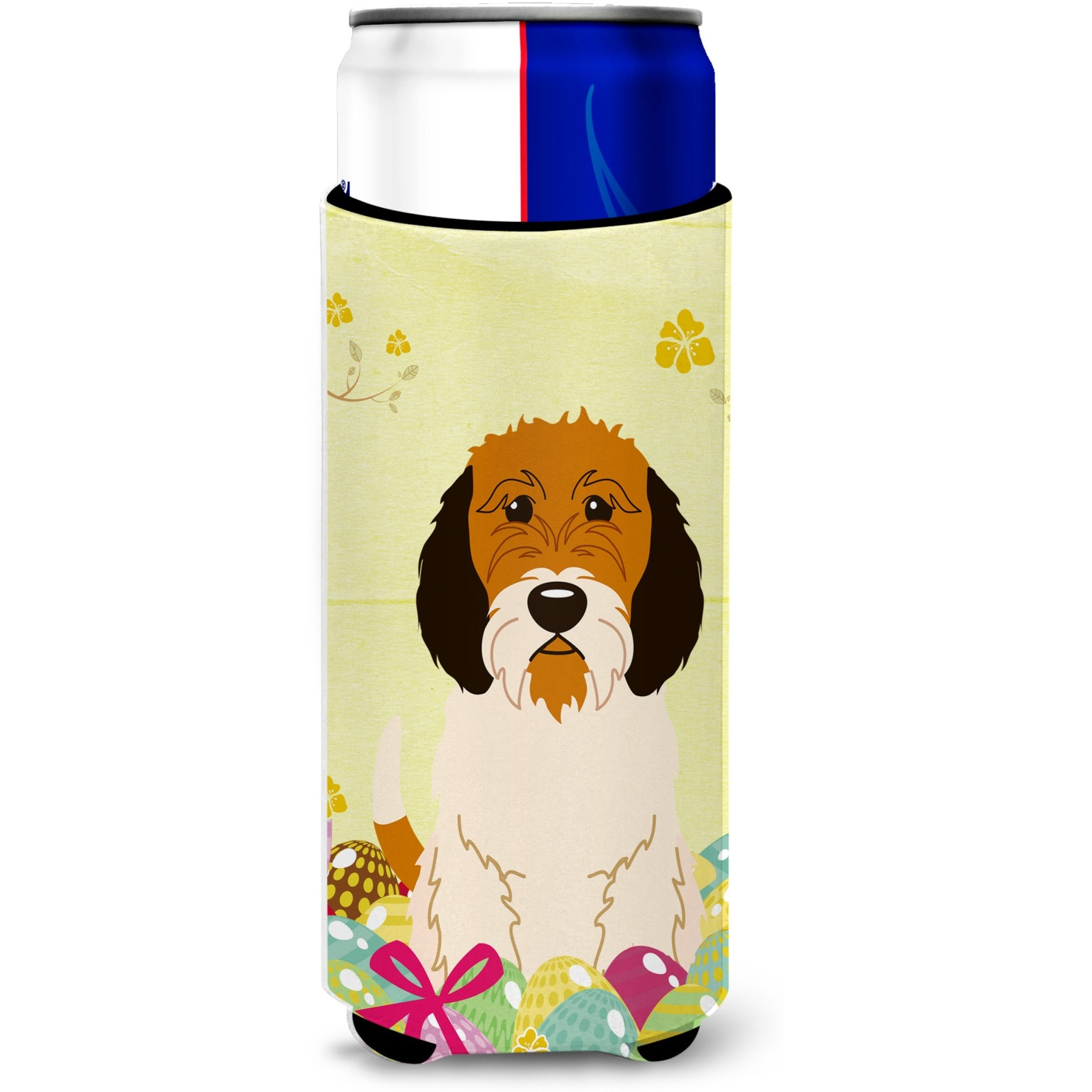 &quotCaroline's Treasures Petit Basset Griffon Veenden Michelob Ultra Hugger For Slim Cans, Slim Can, Multicolor"