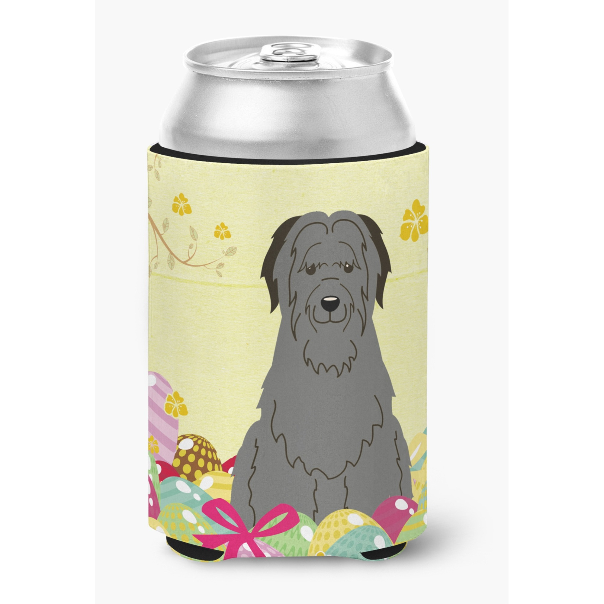 &quotCaroline's Treasures Easter Eggs Briard black Can or Bottle Hugger, Can Hugger, Multicolor"