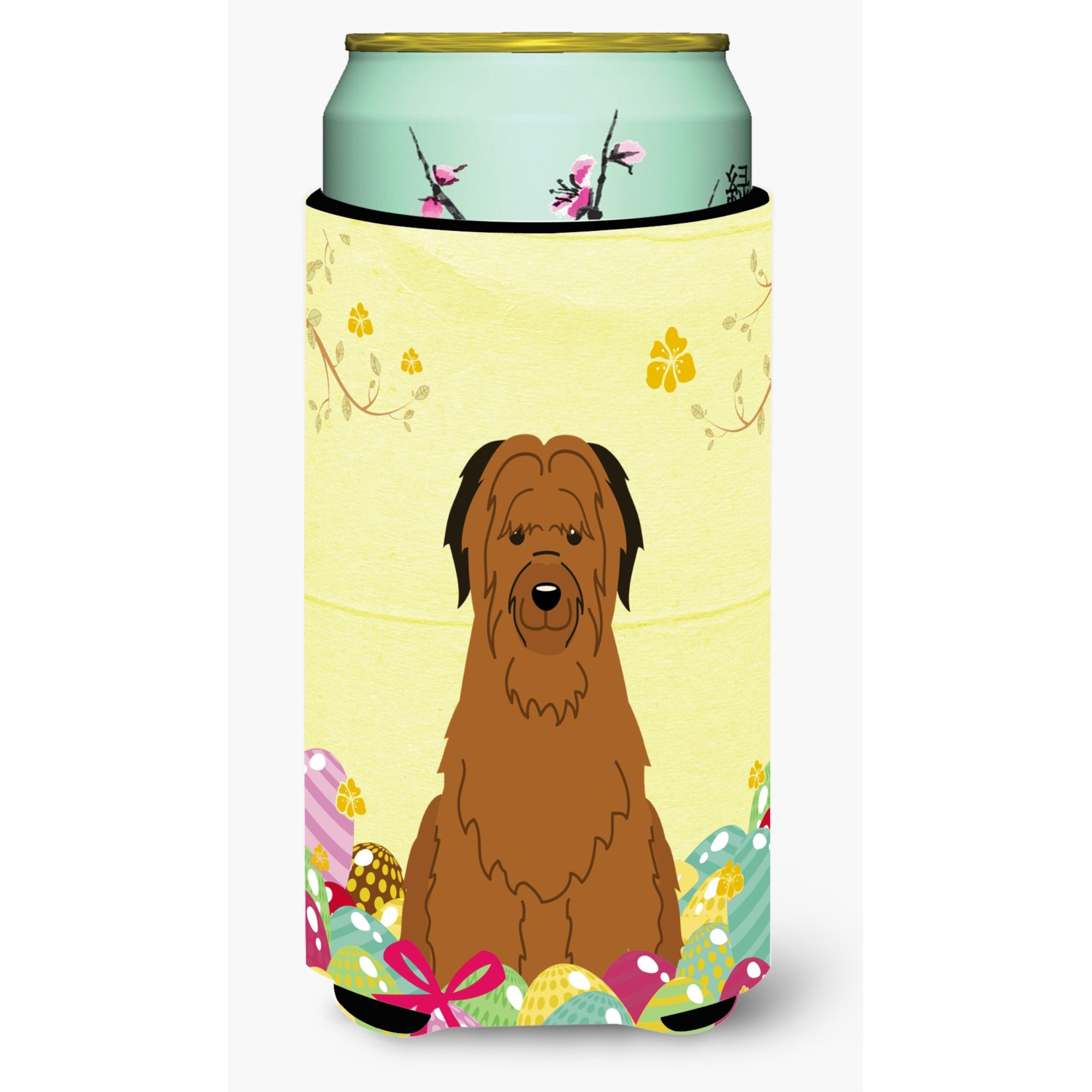 &quotCaroline's Treasures Easter Eggs Briard Brown Tall Boy Beverage Insulator Hugger, Multicolor"
