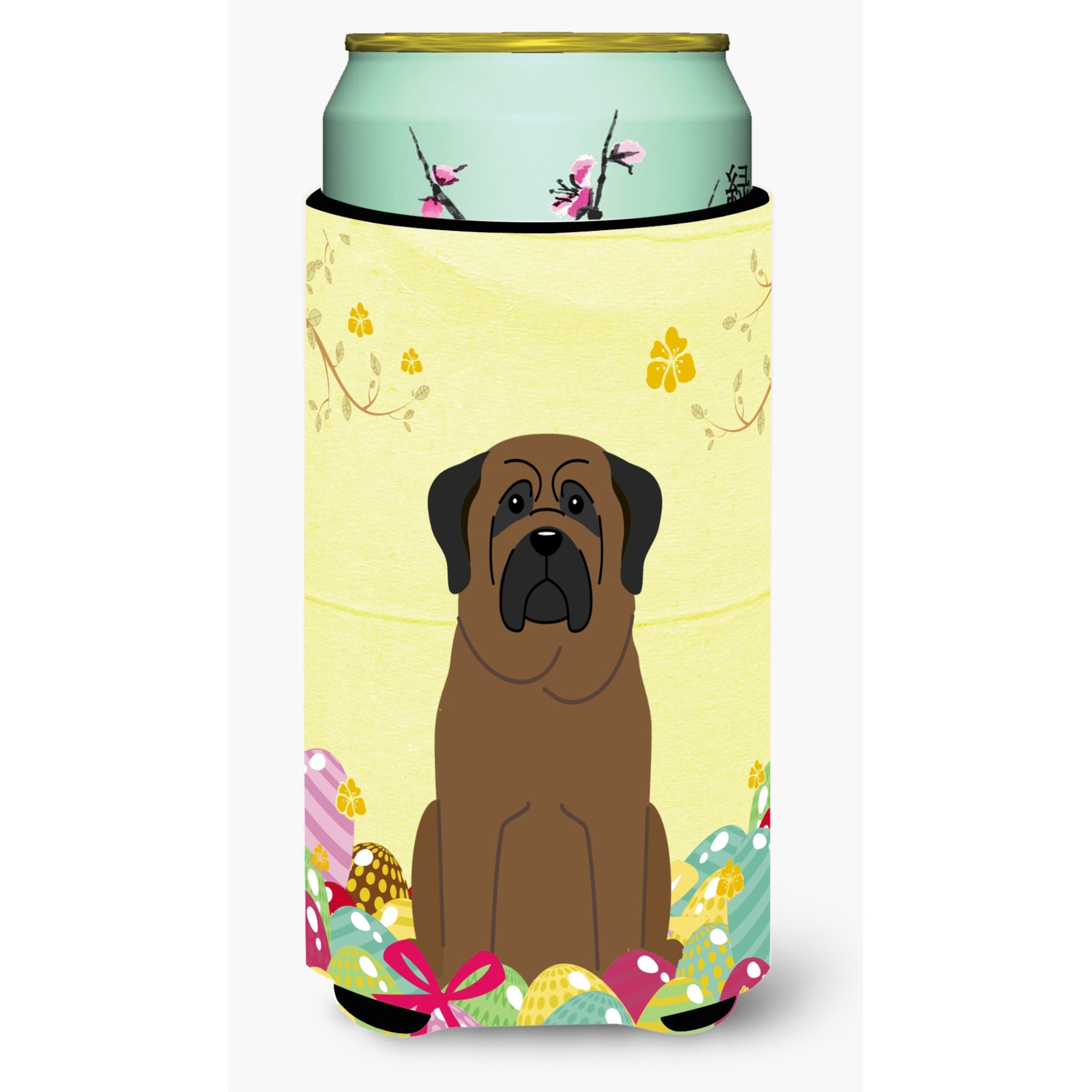 &quotCaroline's Treasures Easter Eggs Bullmastiff Tall Boy Beverage Insulator Hugger, Multicolor"