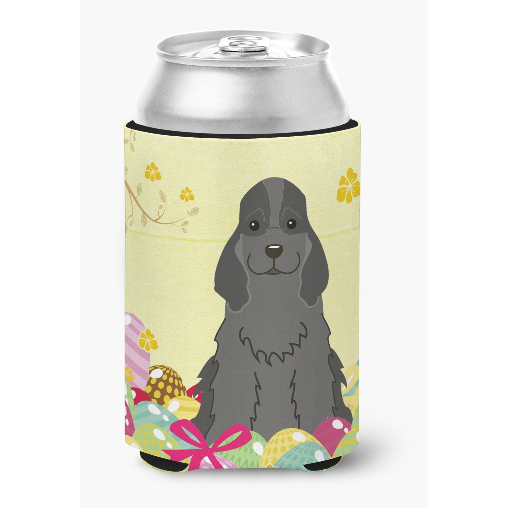 &quotCaroline's Treasures Easter Eggs Cocker Spaniel black Can or Bottle Hugger, Can Hugger, Multicolor"