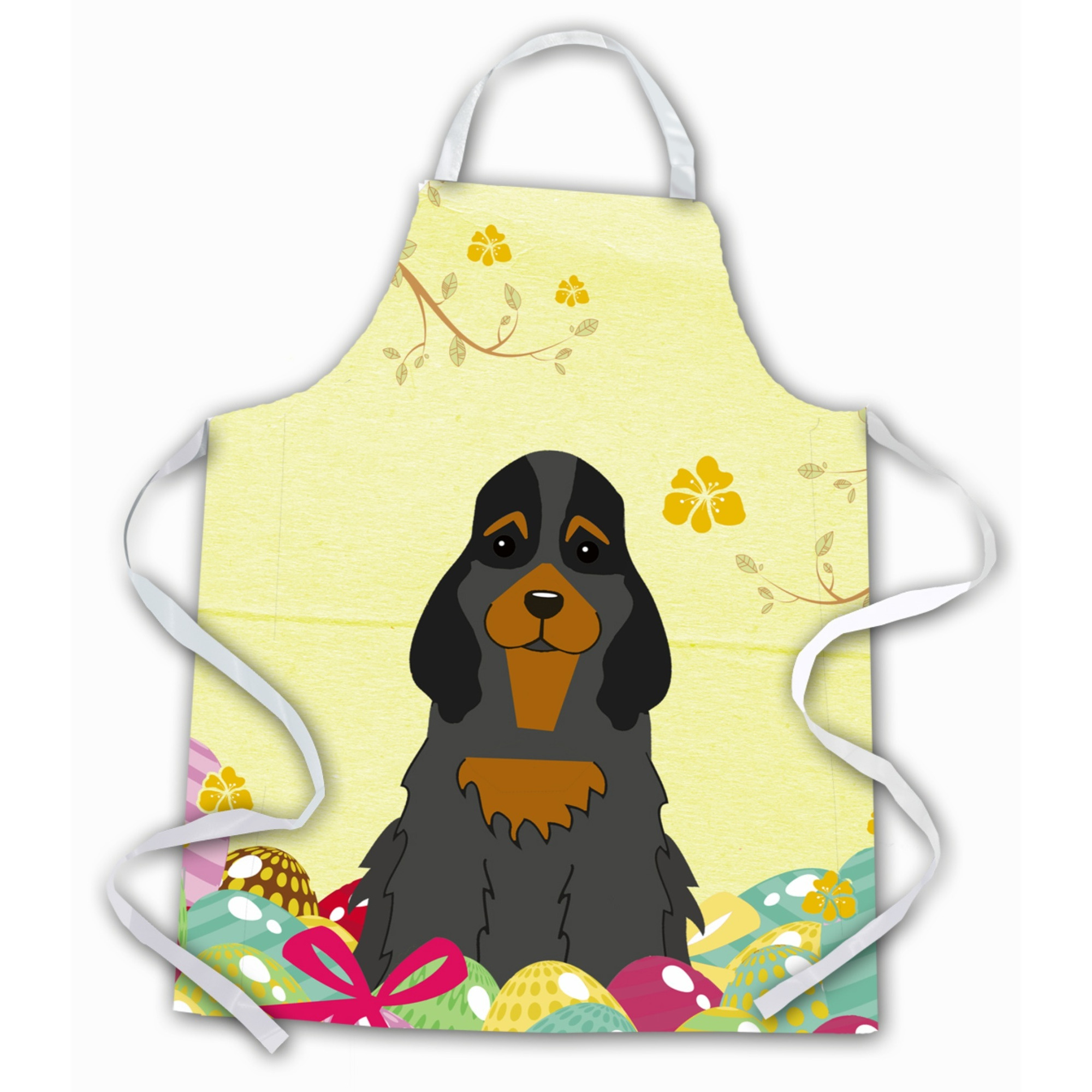 &quotCaroline's Treasures Easter Eggs Cocker Spaniel black Tan Apron, Large, Multicolor"