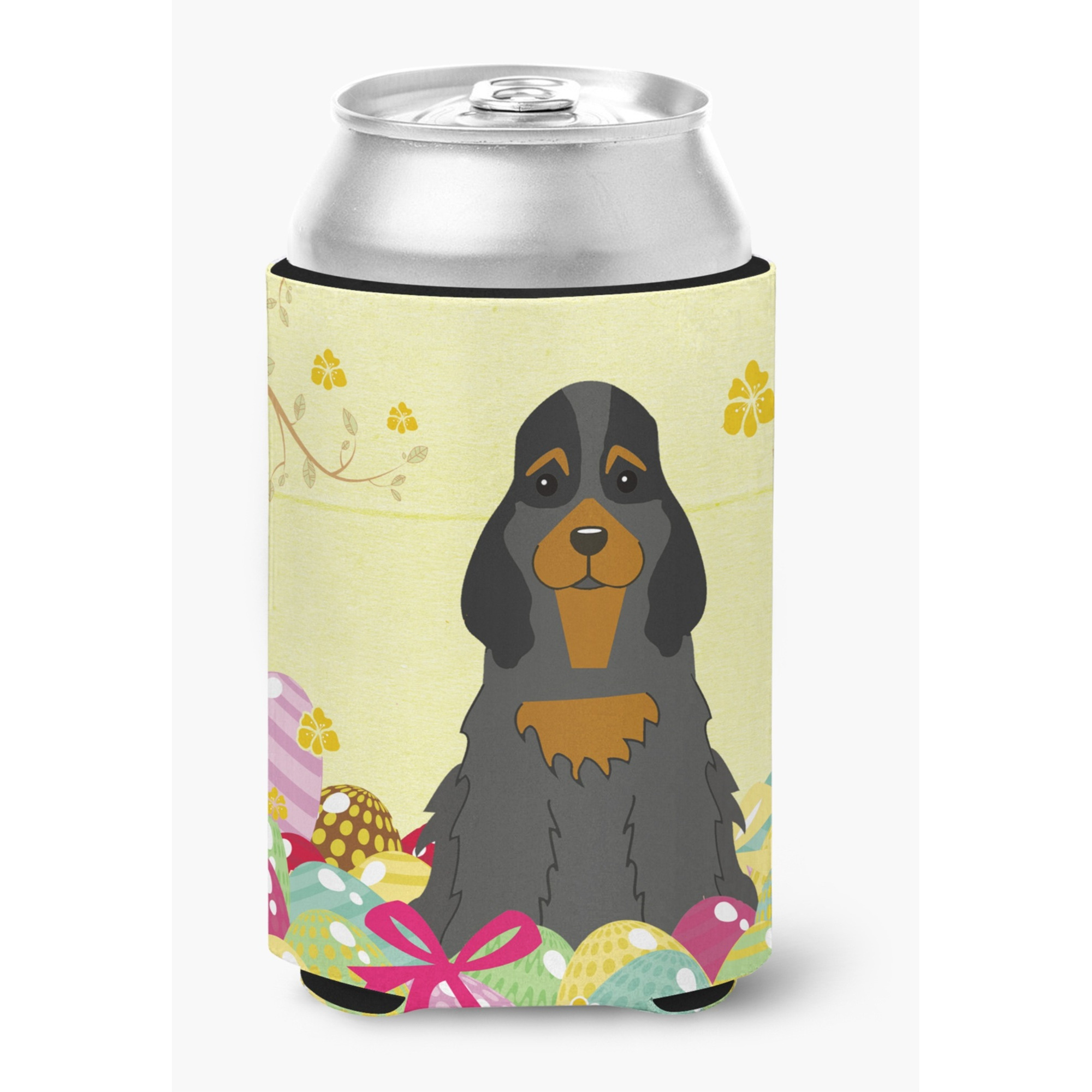 &quotCaroline's Treasures Easter Eggs Cocker Spaniel black Tan Can or Bottle Hugger, Can Hugger, Multicolor"
