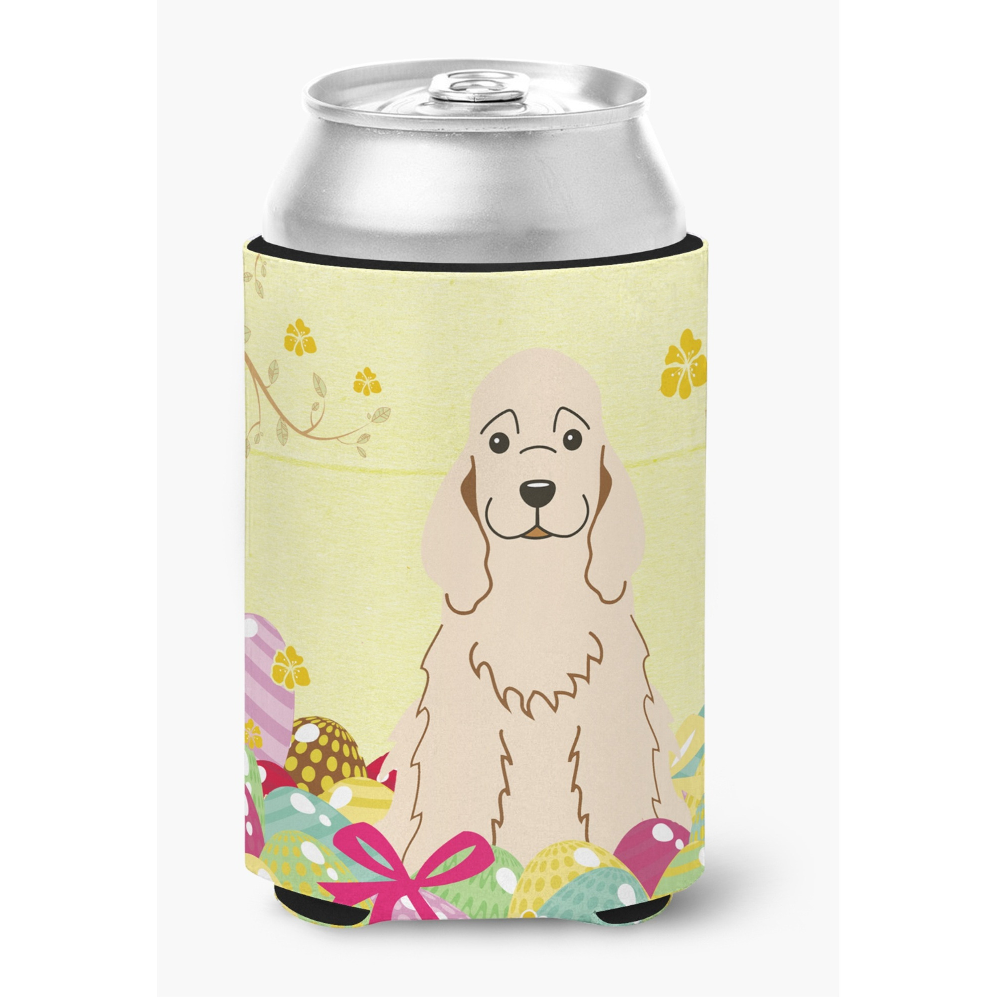 &quotCaroline's Treasures Easter Eggs Cocker Spaniel Buff Can or Bottle Hugger, Can Hugger, Multicolor"