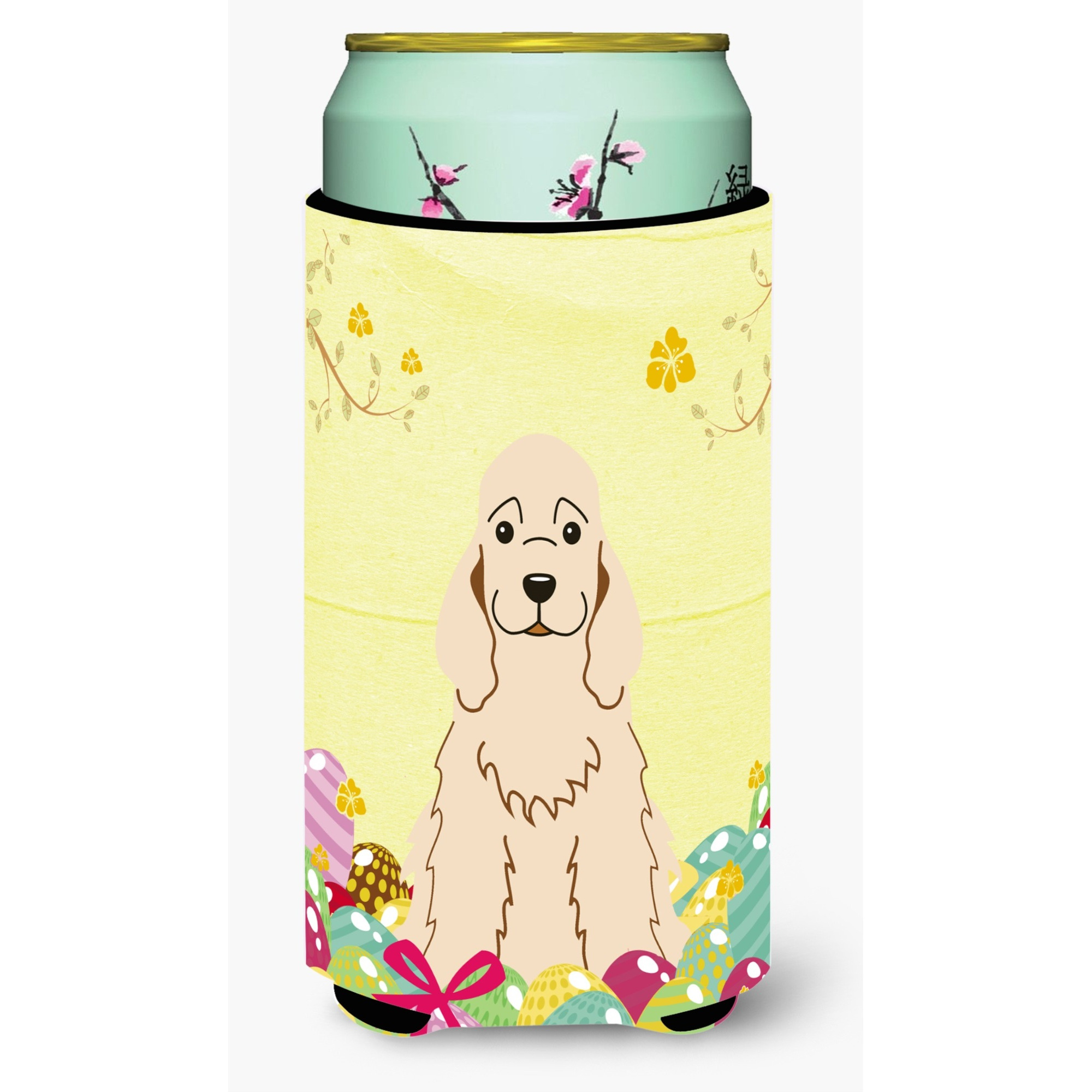 &quotCaroline's Treasures Easter Eggs Cocker Spaniel Buff Tall Boy Beverage Insulator Hugger, Multicolor"