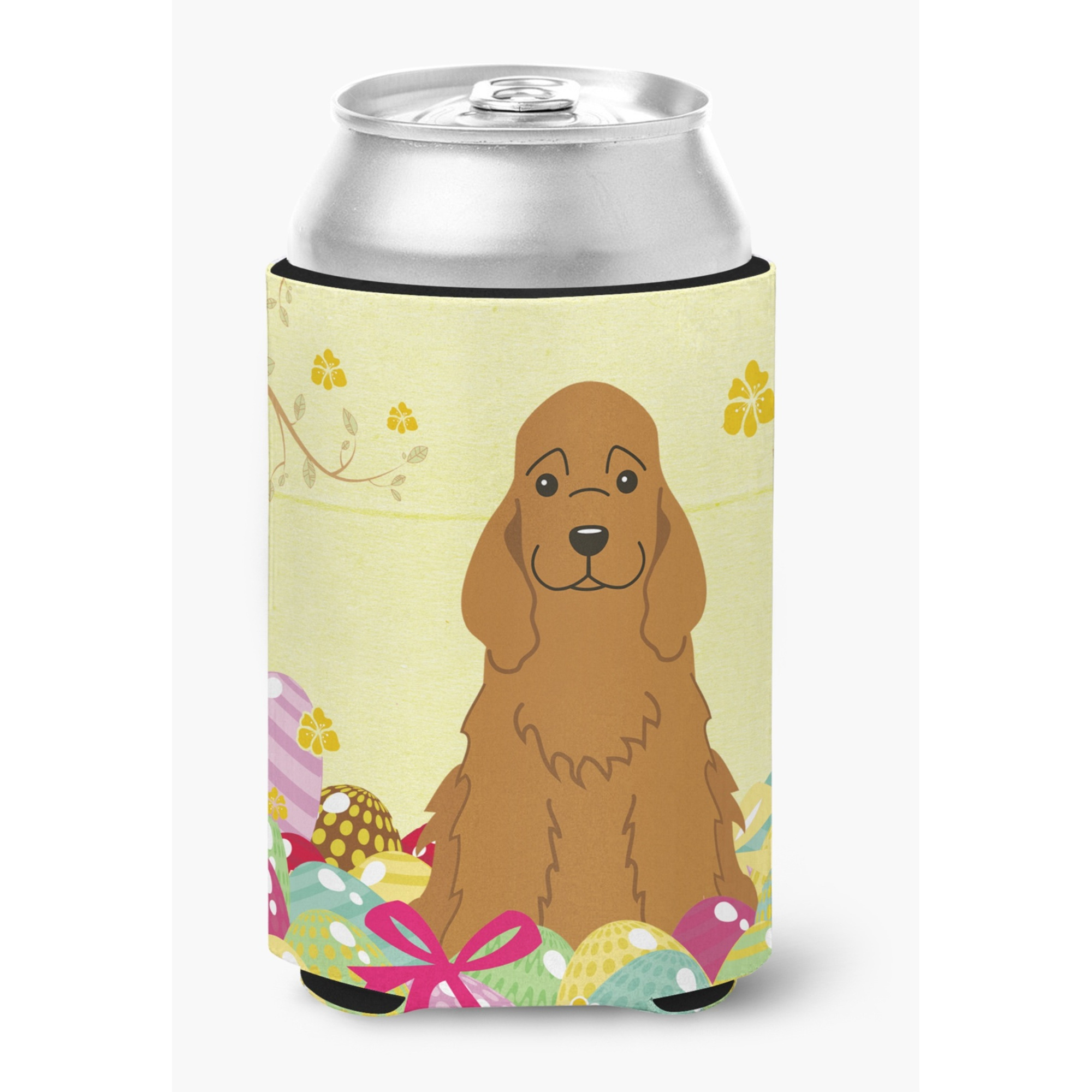 &quotCaroline's Treasures Easter Eggs Cocker Spaniel Red Can or Bottle Hugger, Can Hugger, Multicolor"