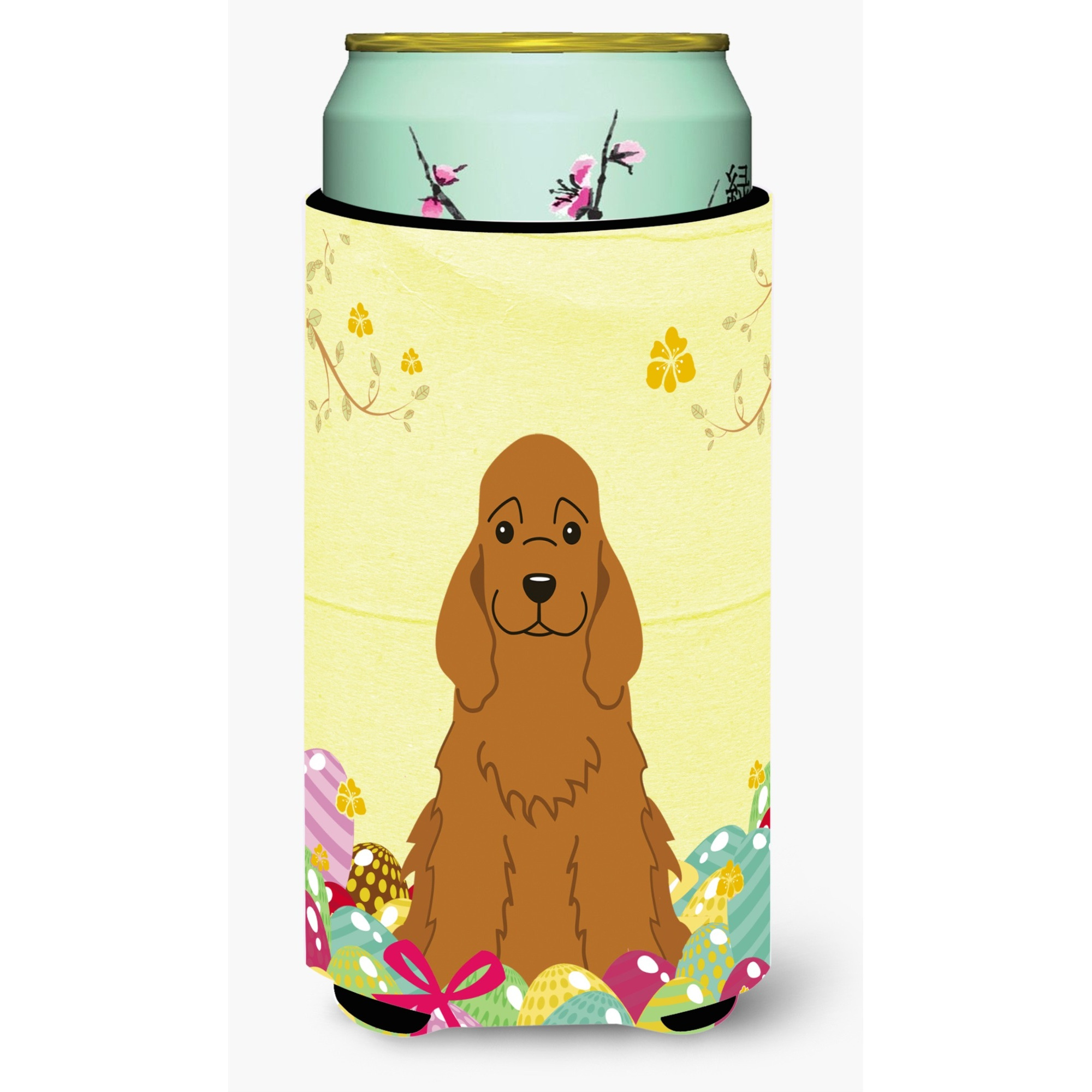 &quotCaroline's Treasures Easter Eggs Cocker Spaniel Red Tall Boy Beverage Insulator Hugger, Multicolor"