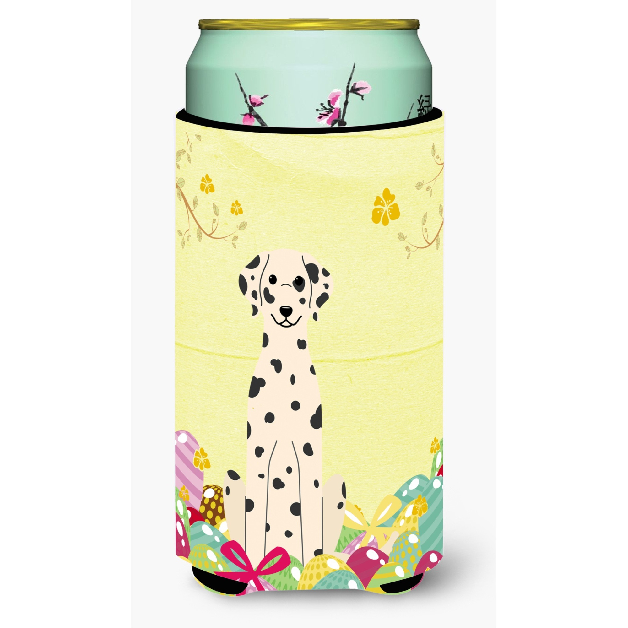 &quotCaroline's Treasures Easter Eggs Dalmatian Tall Boy Beverage Insulator Hugger, Multicolor"