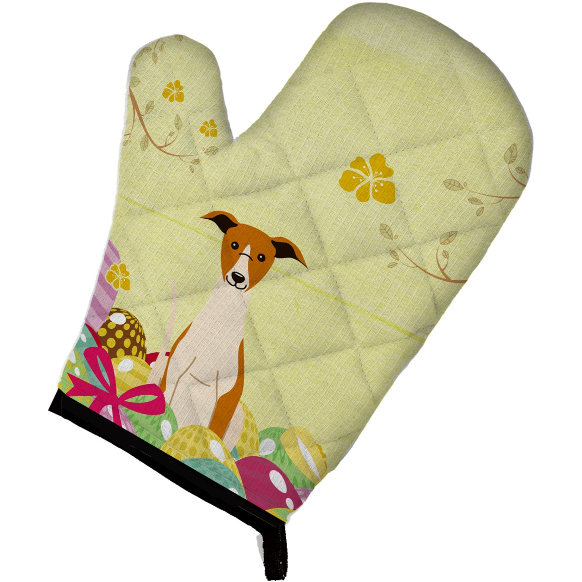 &quotCaroline's Treasures Easter Eggs Whippet Oven Mitt, Multicolor, 12"" x 8.5"""