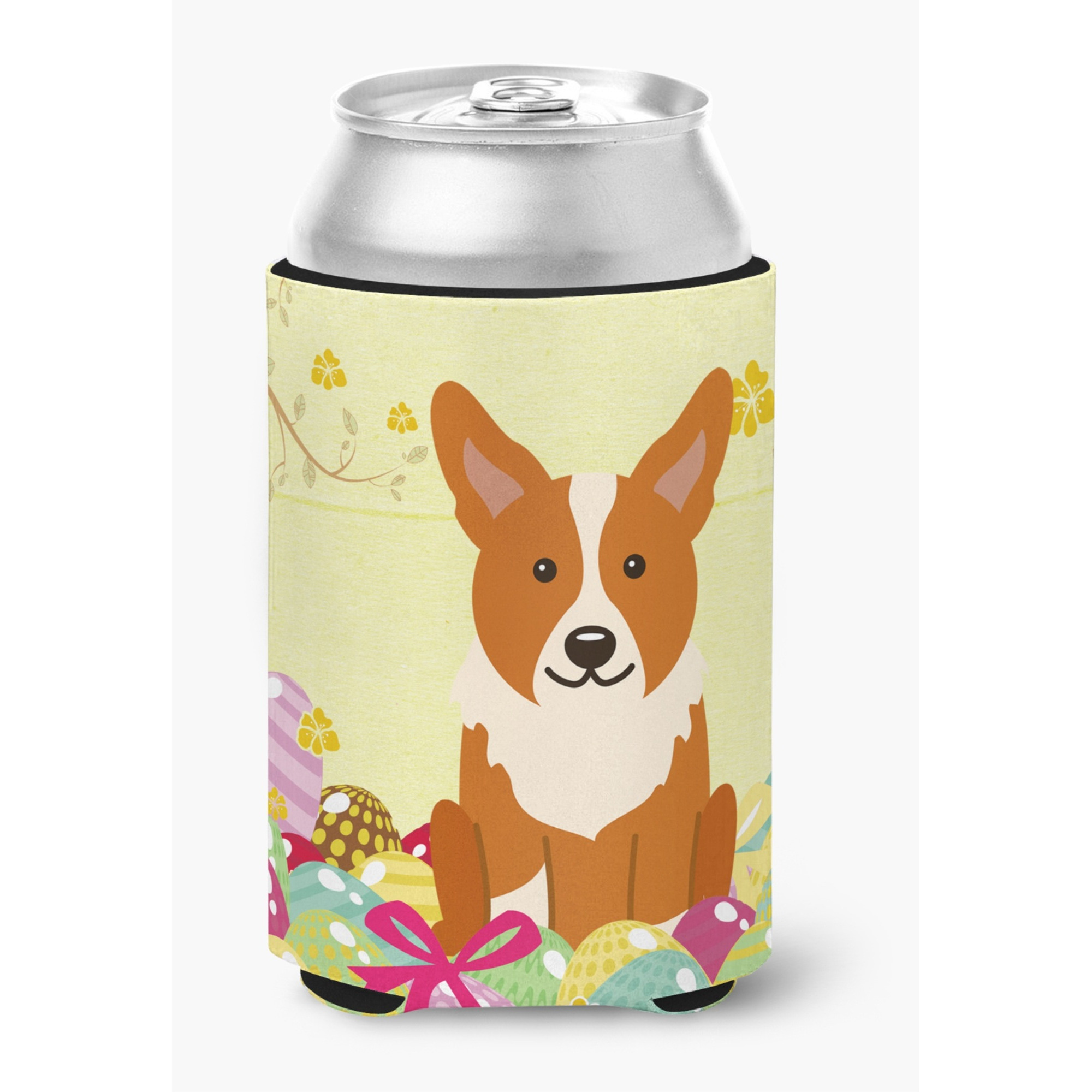 &quotCaroline's Treasures Easter Eggs Corgi Can or Bottle Hugger, Can Hugger, Multicolor"