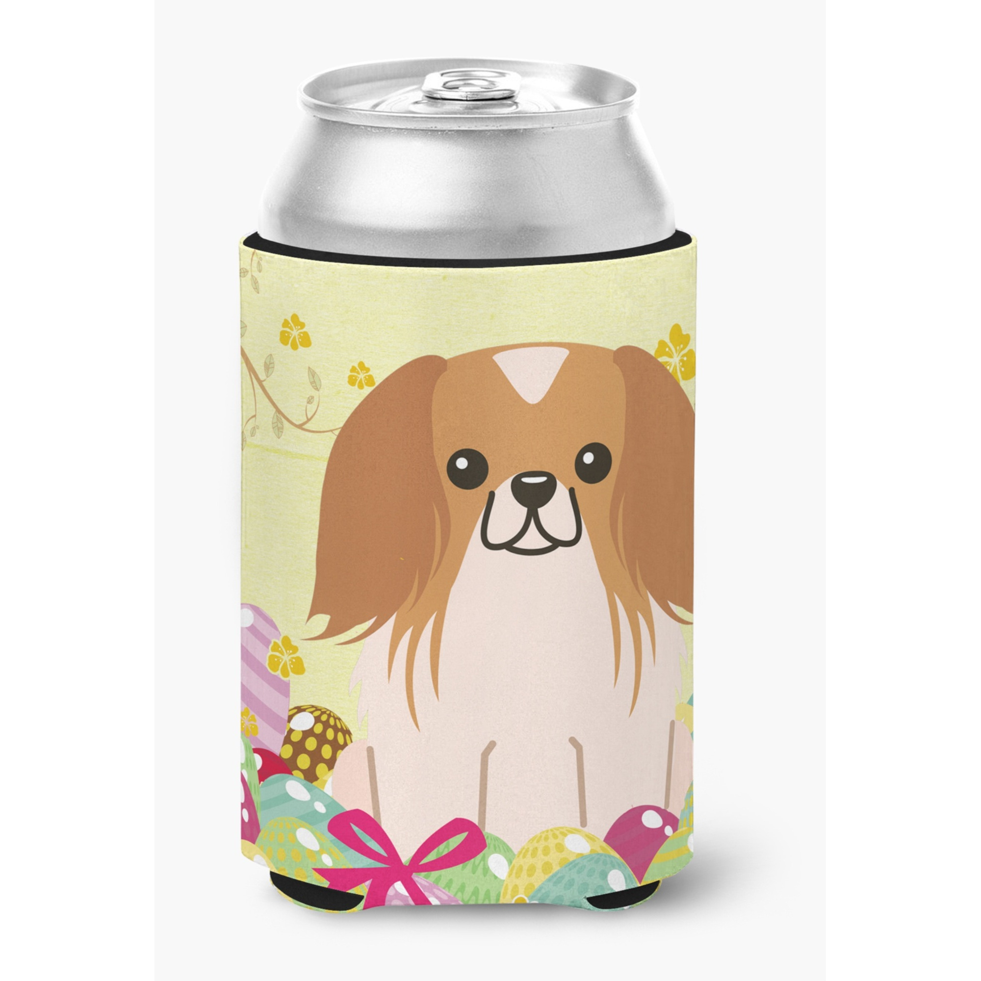 &quotCaroline's Treasures Easter Eggs Pekingnese Red White Can or Bottle Hugger, Can Hugger, Multicolor"