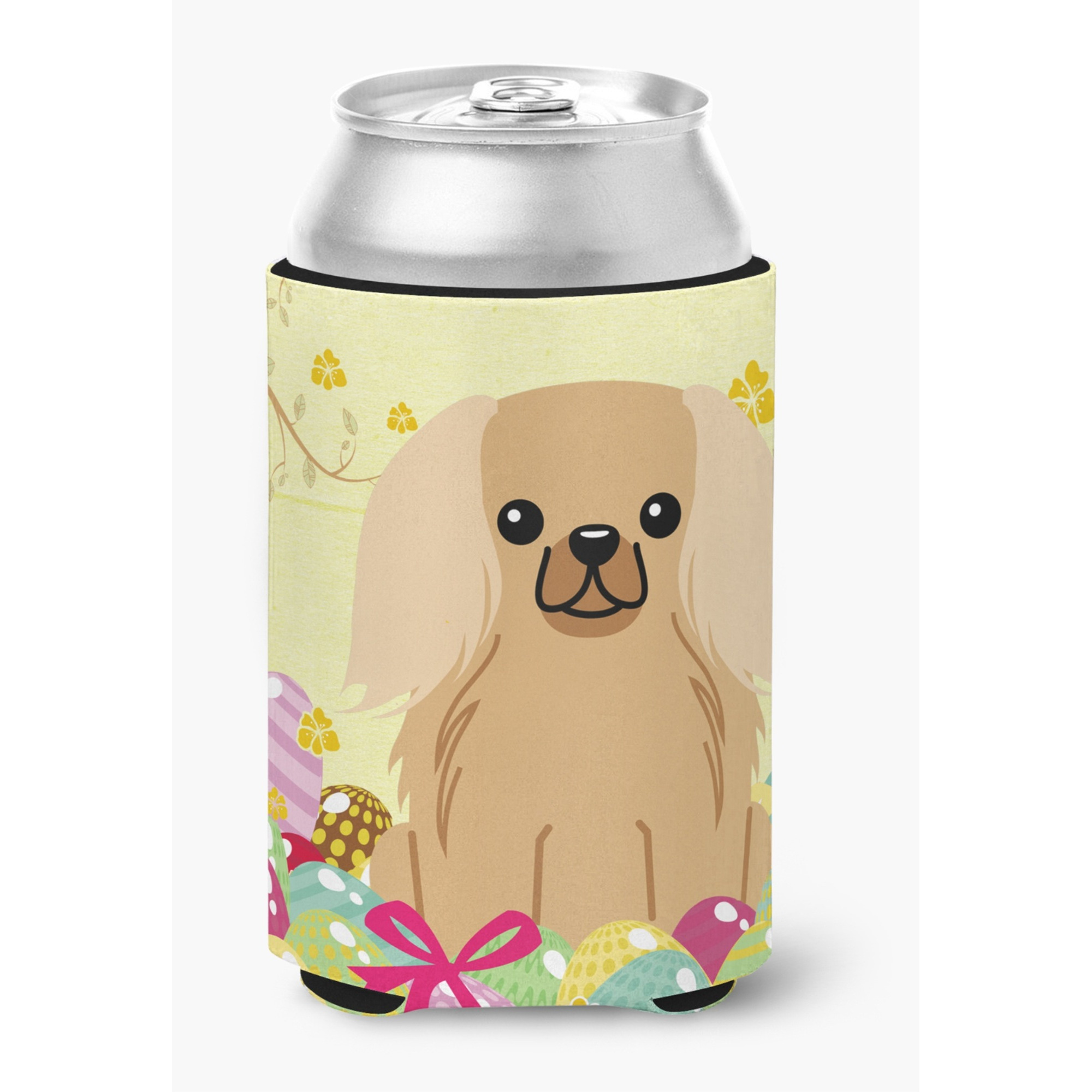 &quotCaroline's Treasures Easter Eggs Pekingnese Fawn Sable Can or Bottle Hugger, Can Hugger, Multicolor"