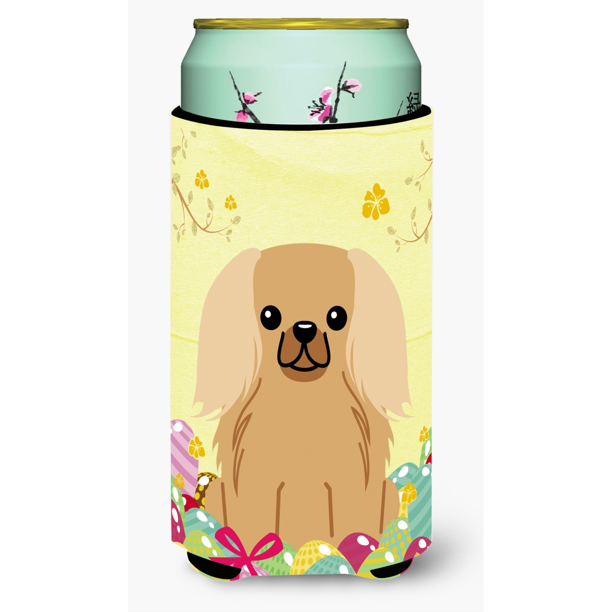 &quotCaroline's Treasures Easter Eggs Pekingnese Fawn Sable Tall Boy Beverage Insulator Hugger, Multicolor"