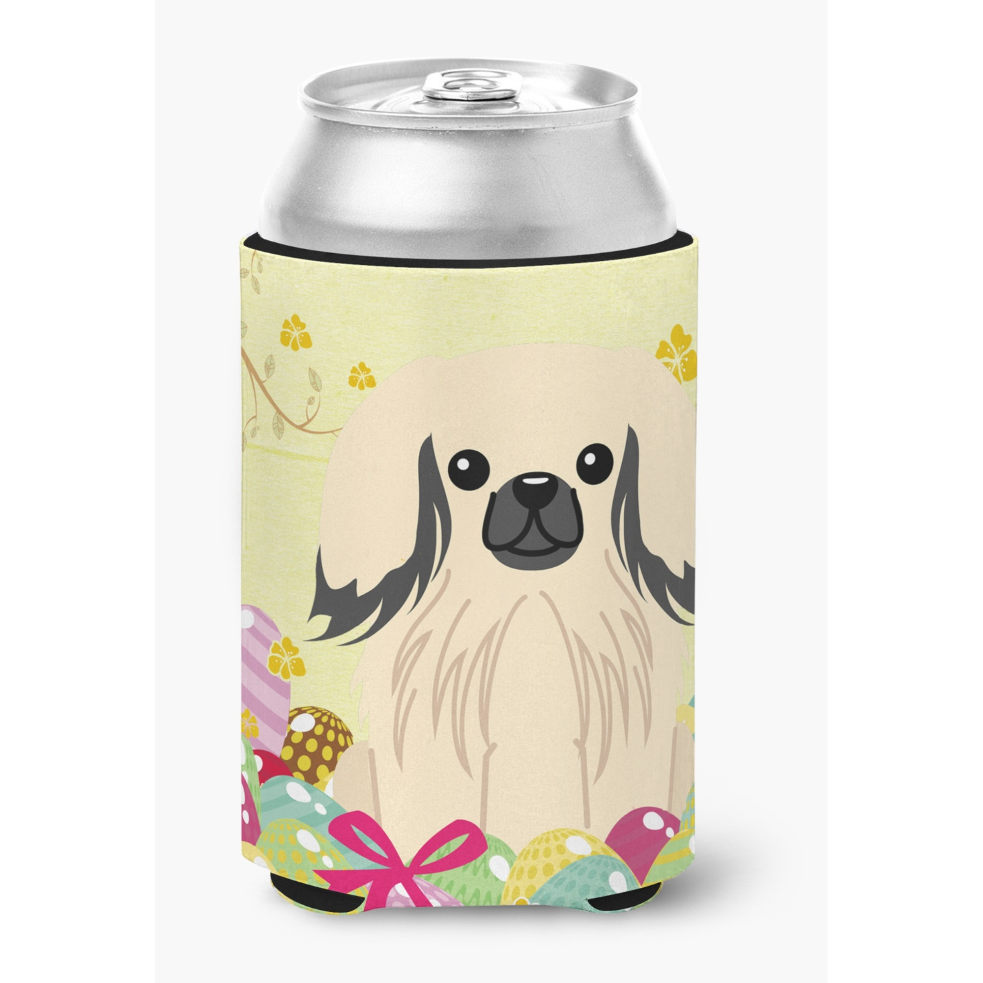 &quotCaroline's Treasures Easter Eggs Pekingnese Cream Can or Bottle Hugger, Can Hugger, Multicolor"