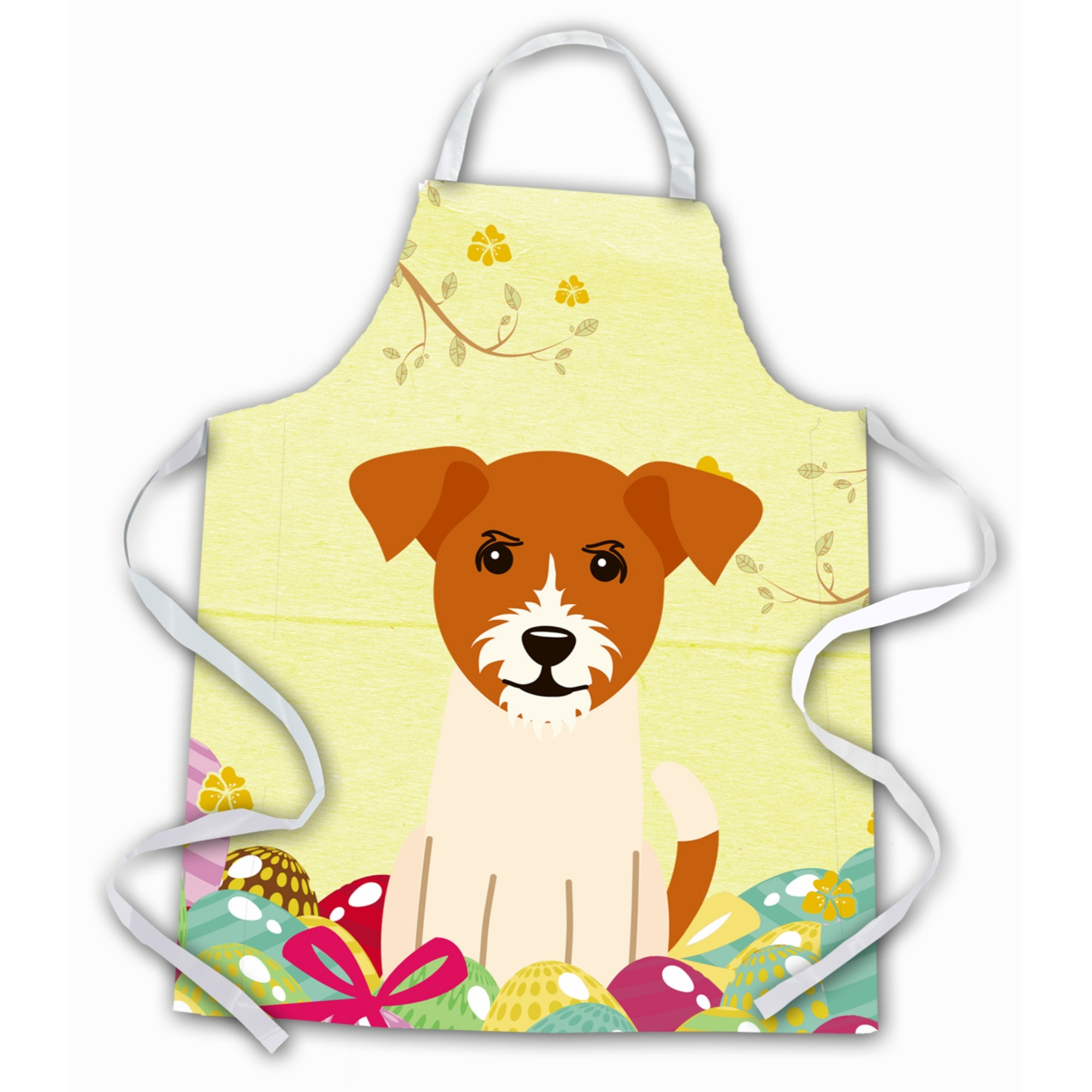 &quotCaroline's Treasures Easter Eggs Jack Russell Terrier Apron, Large, Multicolor"