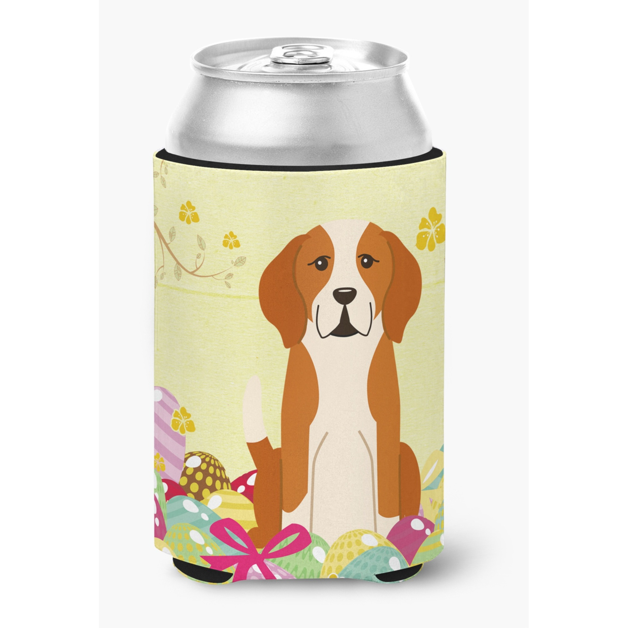 &quotCaroline's Treasures Easter Eggs English Foxhound Can or Bottle Hugger, Can Hugger, Multicolor"
