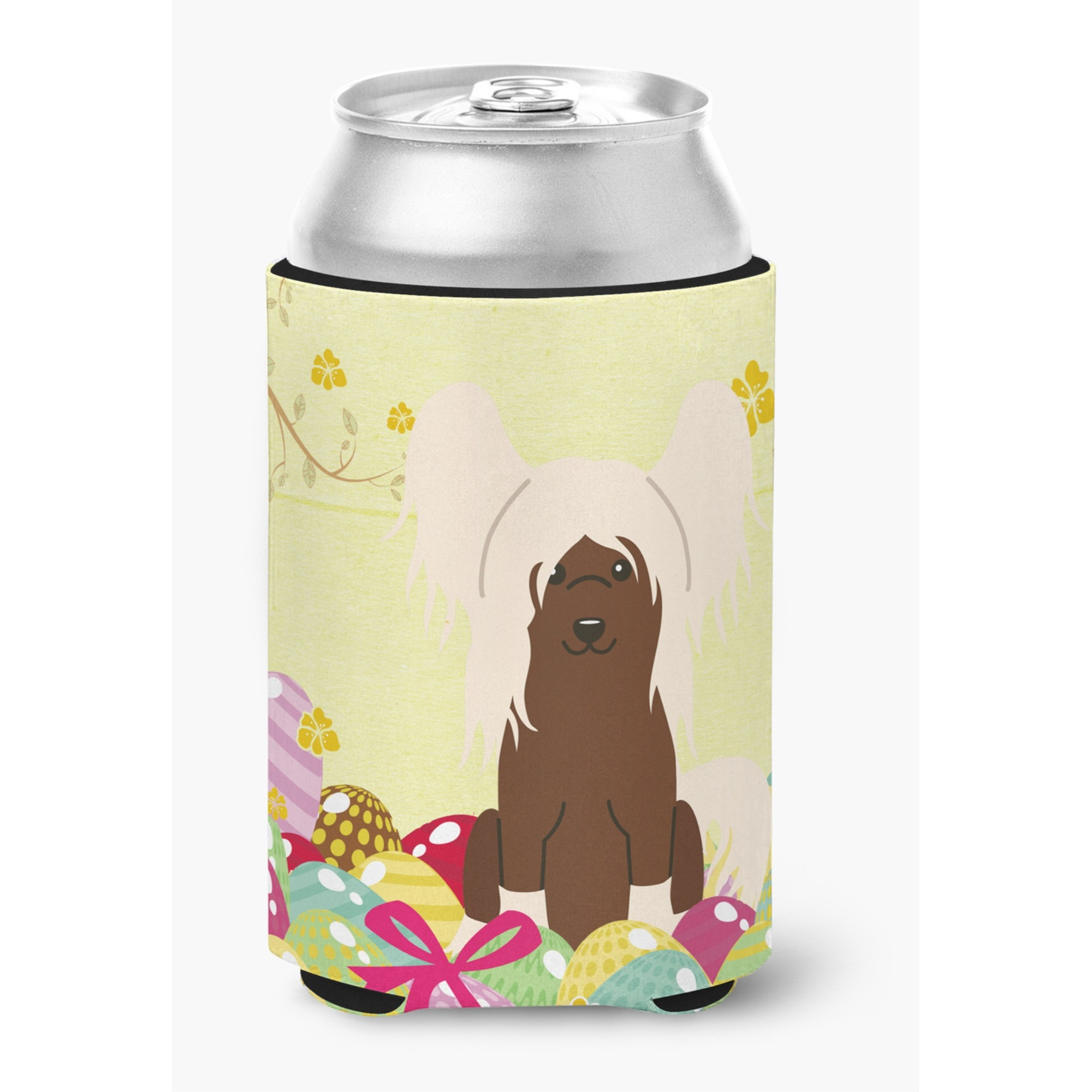 &quotCaroline's Treasures Easter Eggs Chinese Crested Cream Can or Bottle Hugger, Can Hugger, Multicolor"