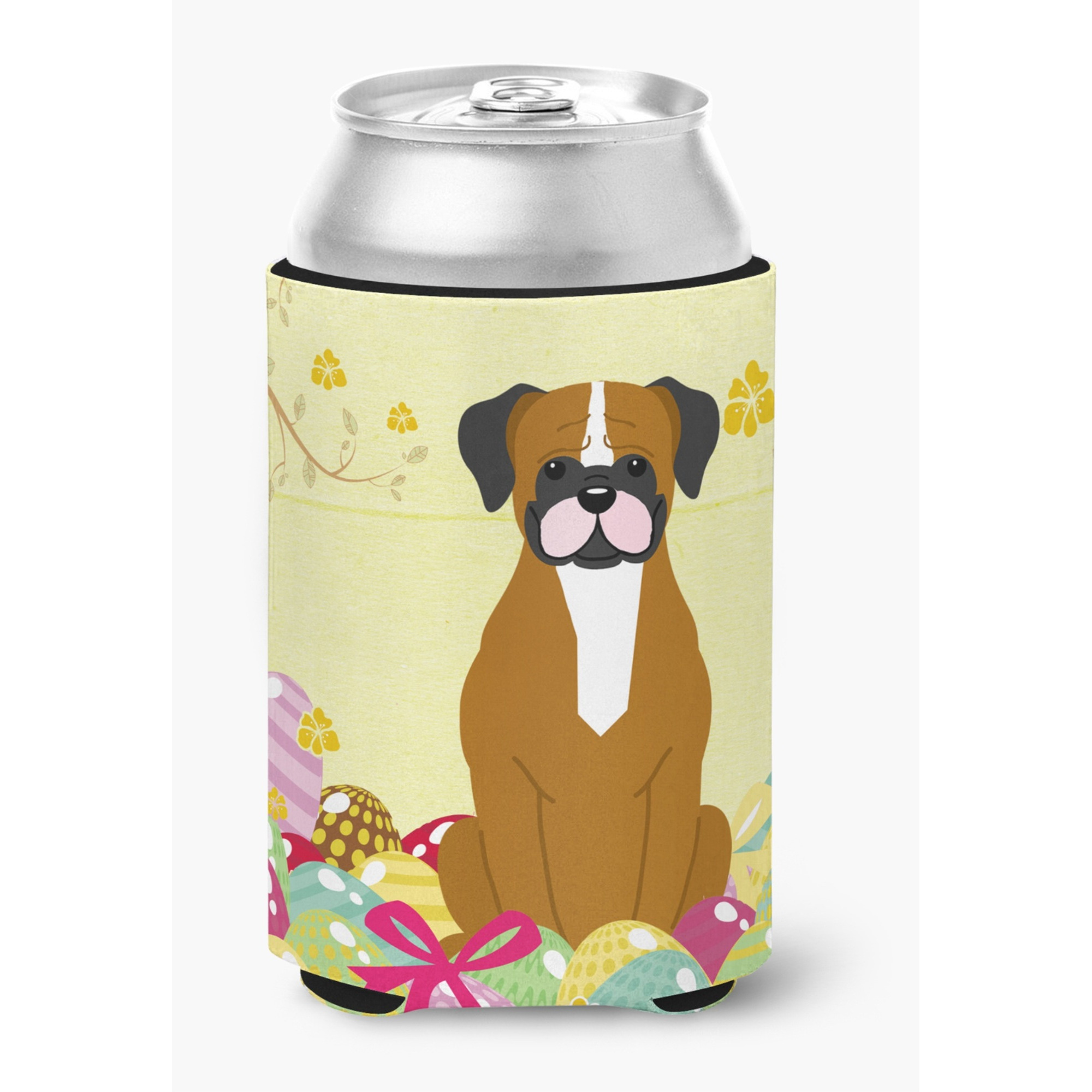 &quotCaroline's Treasures Easter Eggs Flashy Fawn Boxer Can or Bottle Hugger, Can Hugger, Multicolor"
