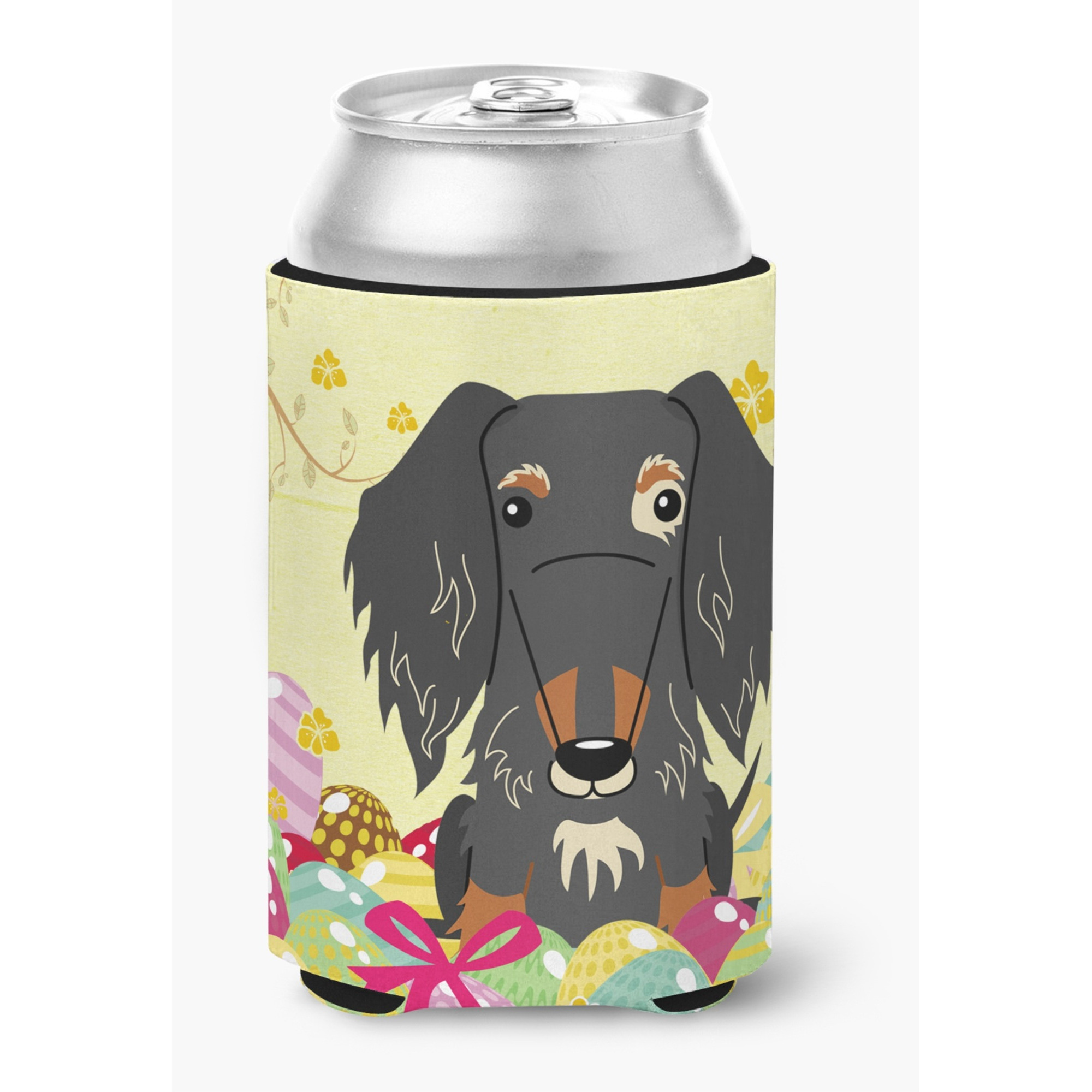 &quotCaroline's Treasures Easter Eggs Wire Haired Dachshund Dapple Can or Bottle Hugger, Can Hugger, Multicolor"