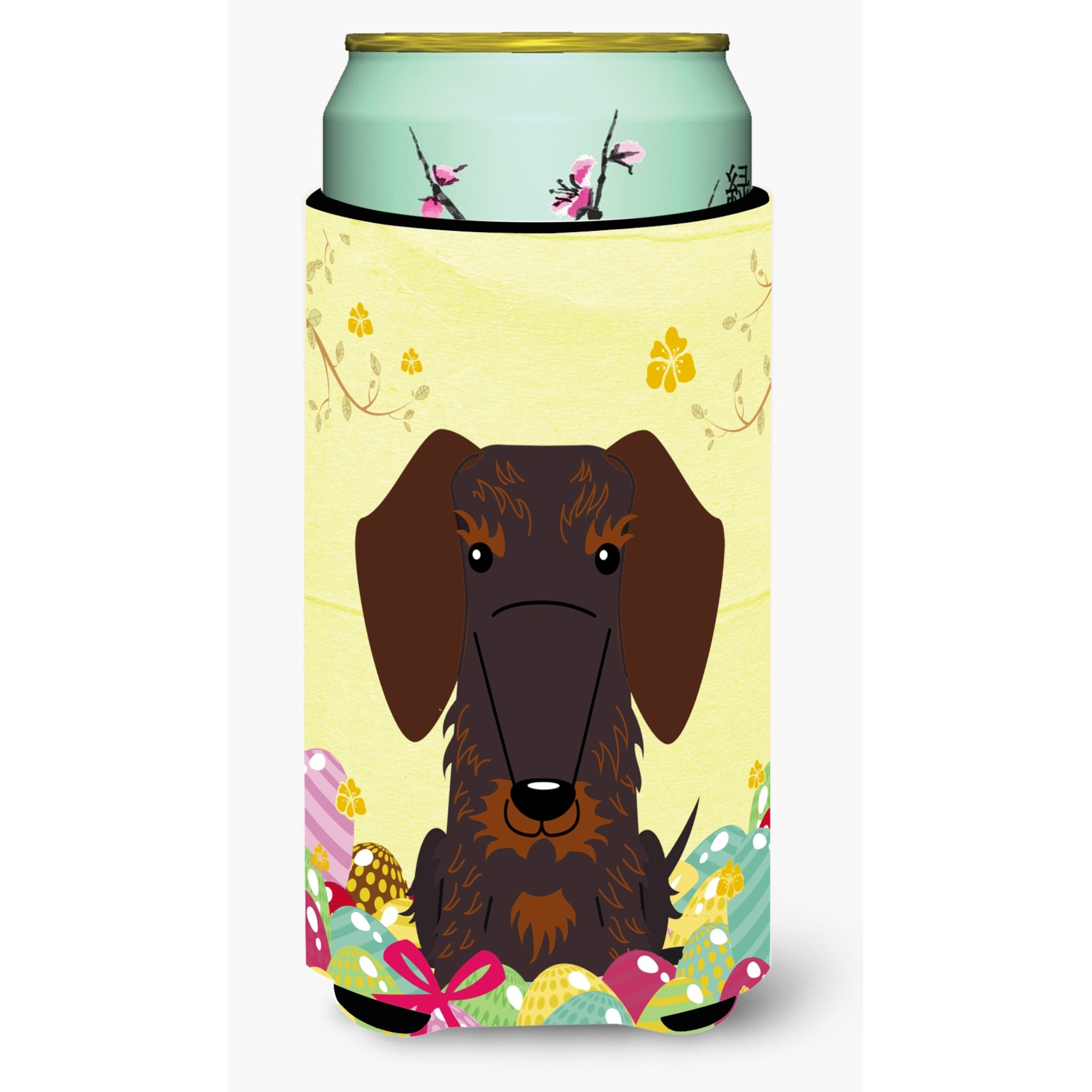 &quotCaroline's Treasures Easter Wire Haired Dachshund Tall Boy Beverage Insulator Hugger, Multicolor"