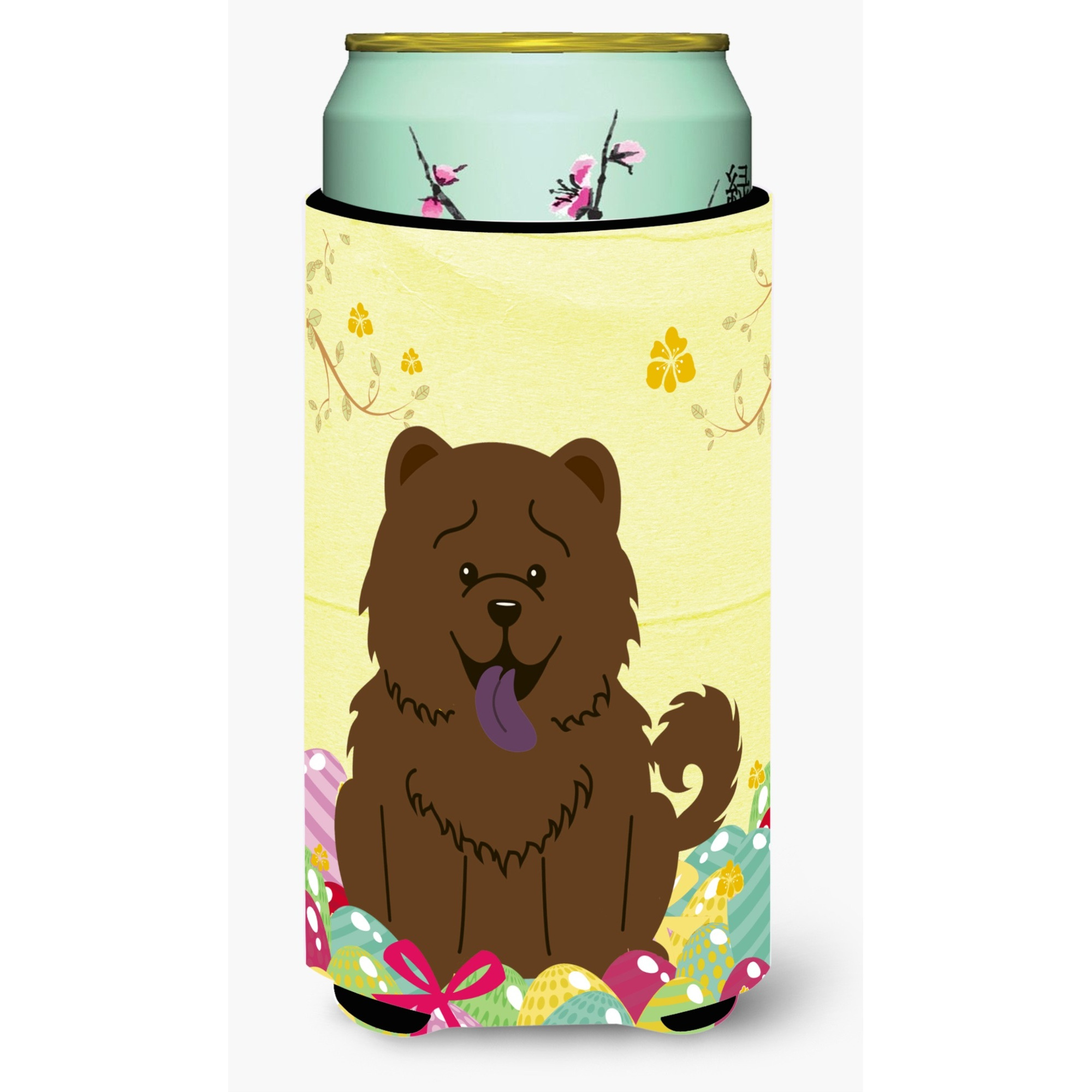 &quotCaroline's Treasures Easter Eggs Chow Chocolate Tall Boy Beverage Insulator Hugger, Multicolor"