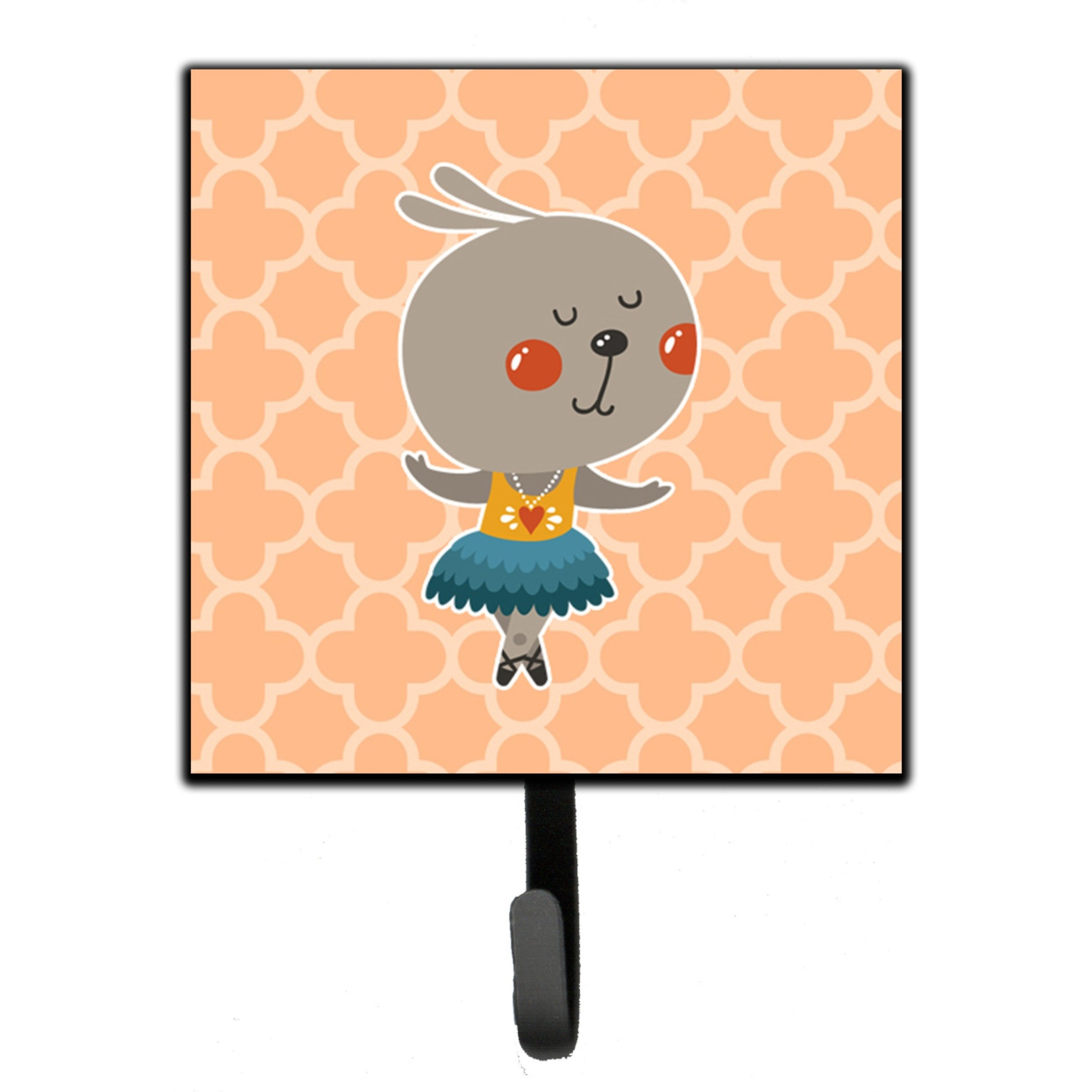 &quotCaroline's Treasures Ballerina Rabbit Wall Hook, Small, Multicolor"