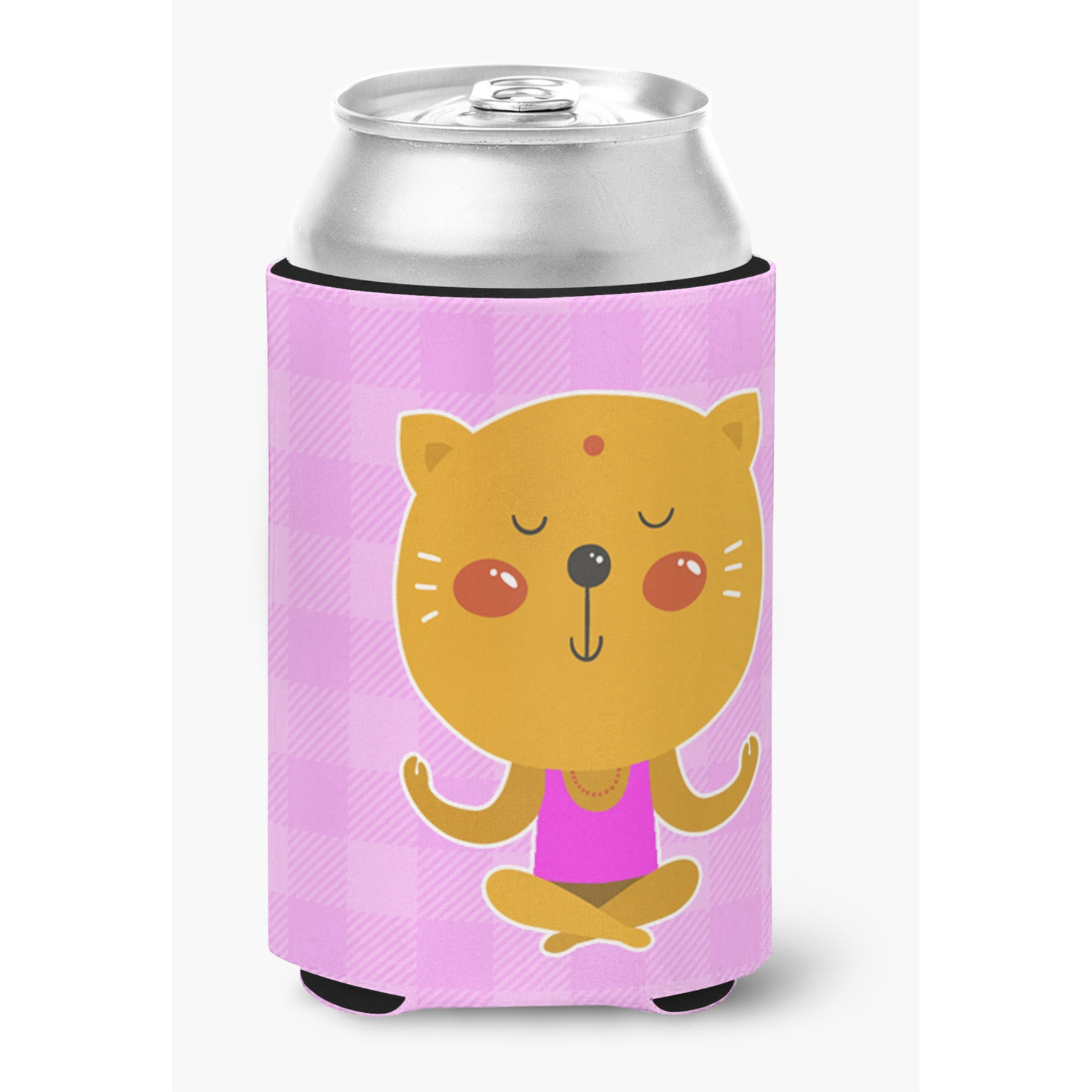 &quotCaroline's Treasures Yoga Cat Can or Bottle Hugger, Can Hugger, Multicolor"