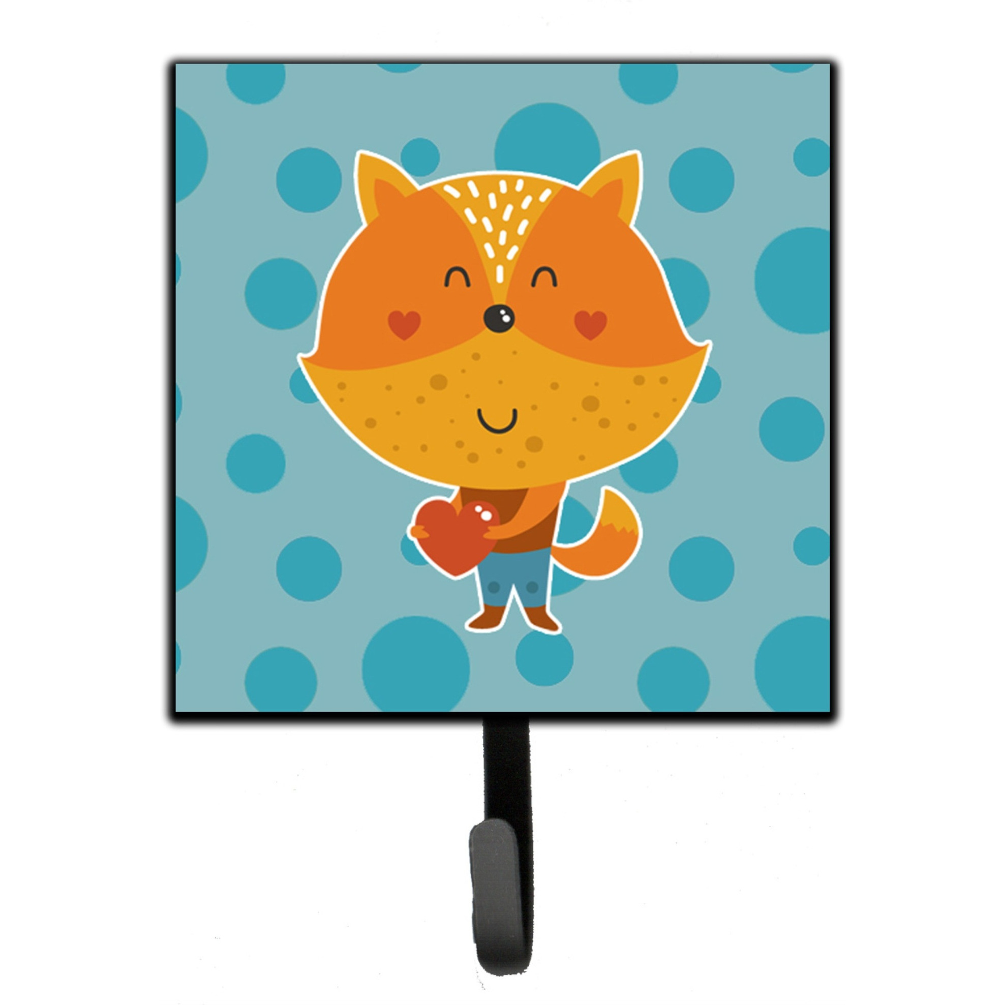 &quotCaroline's Treasures Polkadot Squirrel Wall Hook, Small, Multicolor"