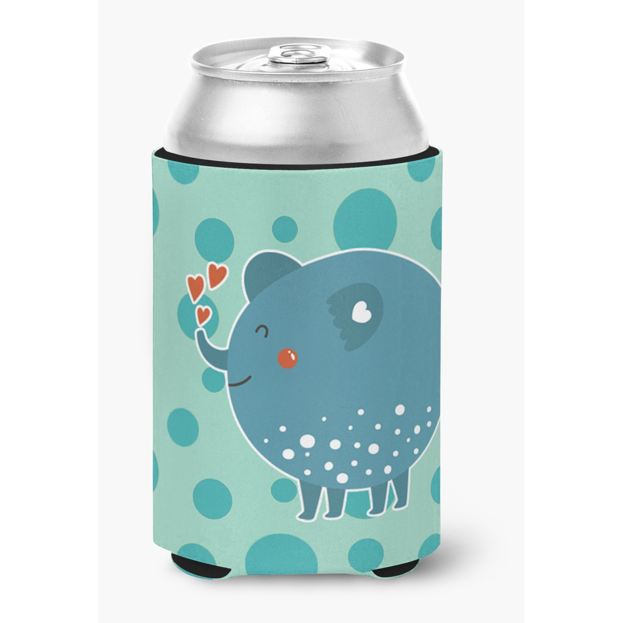 &quotCaroline's Treasures Blue Elephant Can or Bottle Hugger, Can Hugger, Multicolor"
