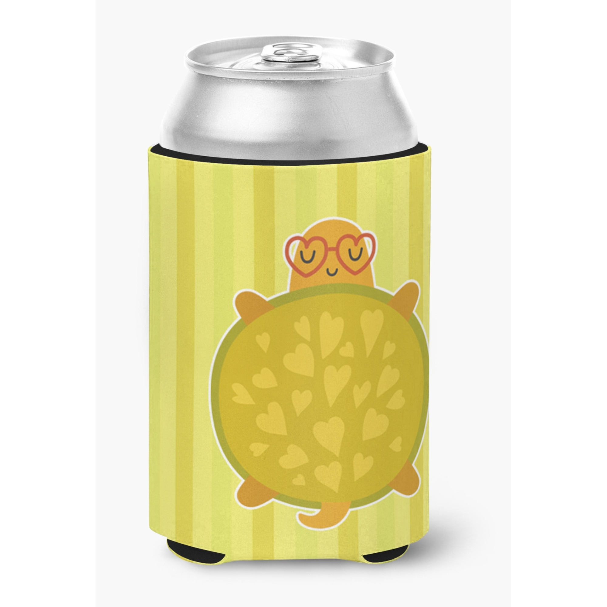 &quotCaroline's Treasures Turtle with Glasses Can or Bottle Hugger, Can Hugger, Multicolor"