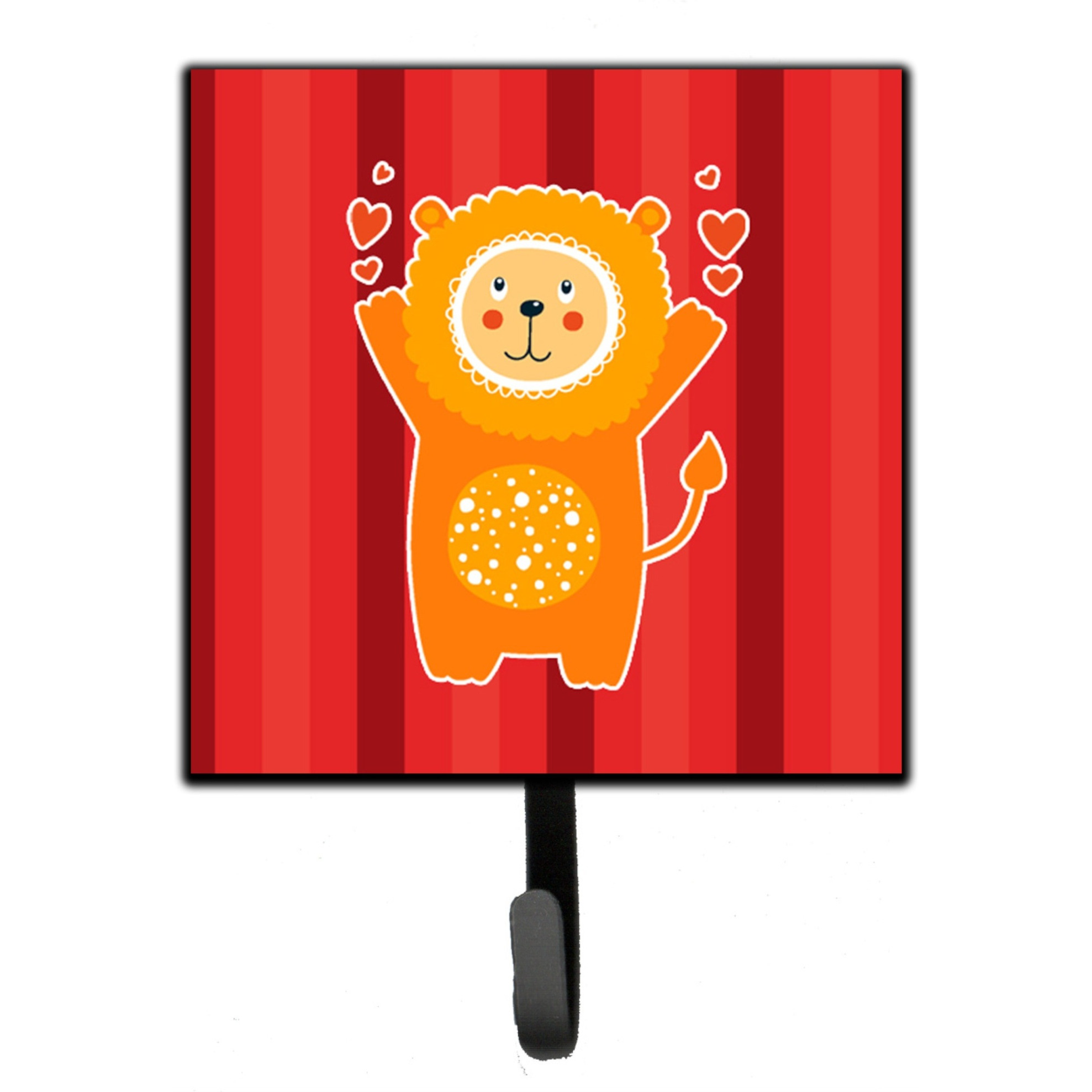 &quotCaroline's Treasures Lion Love Wall Hook, Small, Multicolor"