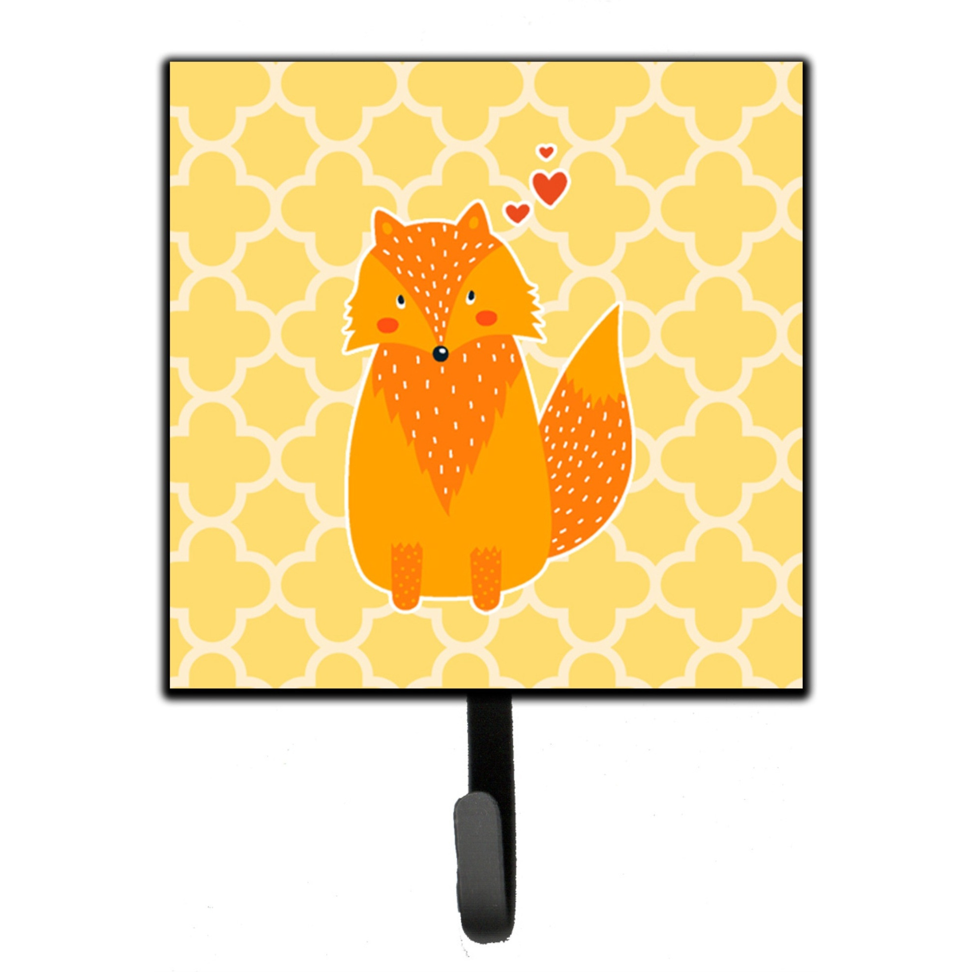 &quotCaroline's Treasures Foxy Love Wall Hook, Small, Multicolor"